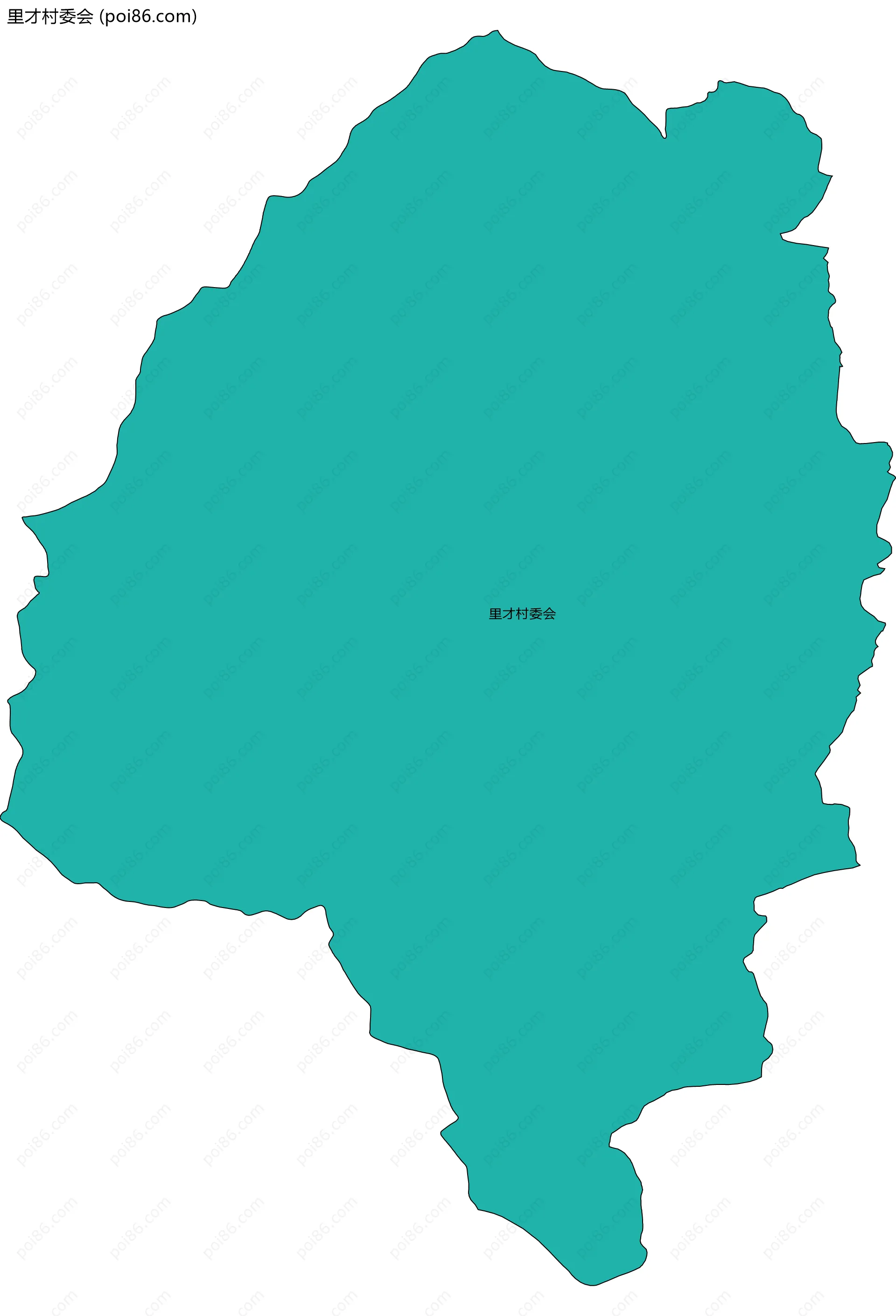 里才村委会边界地图