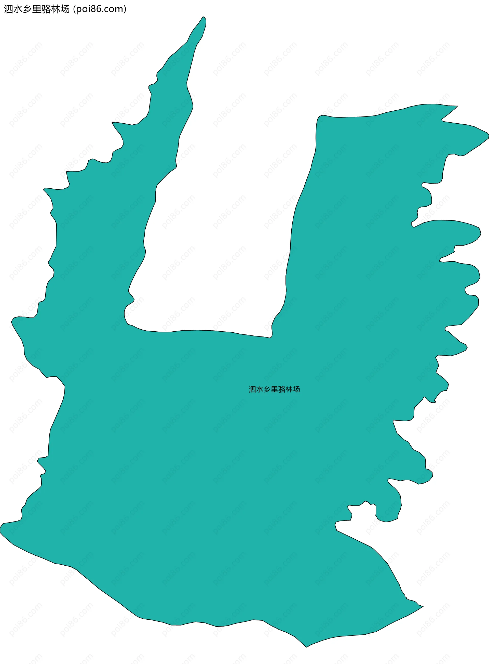 泗水乡里骆林场边界地图