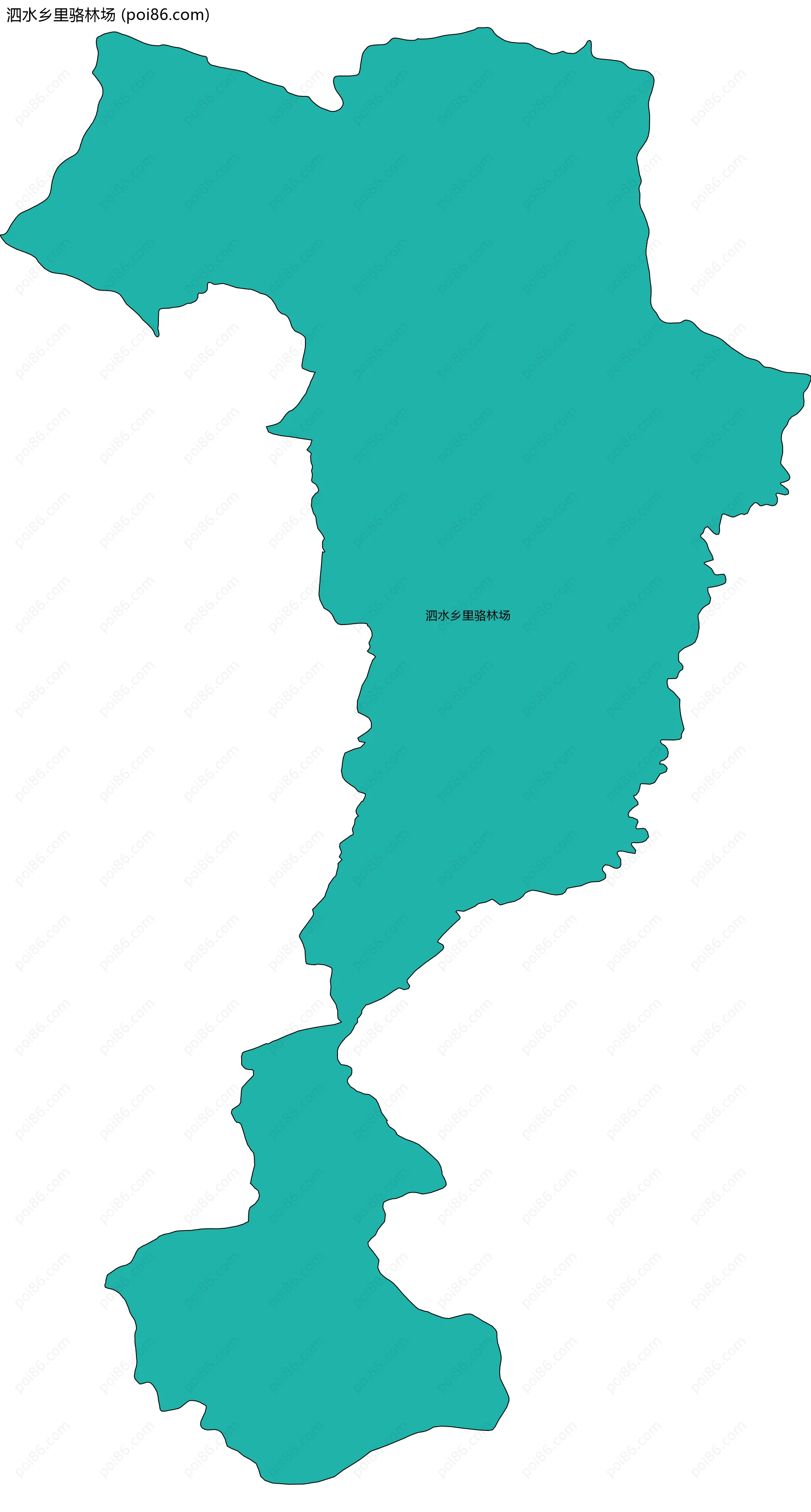 泗水乡里骆林场边界地图