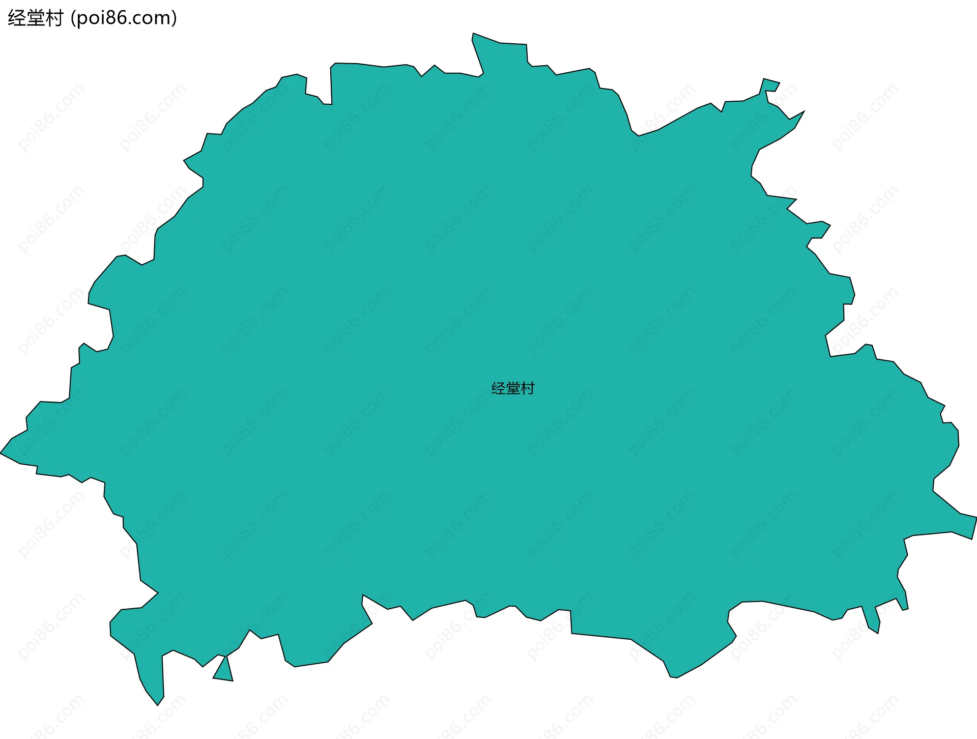 经堂村边界地图