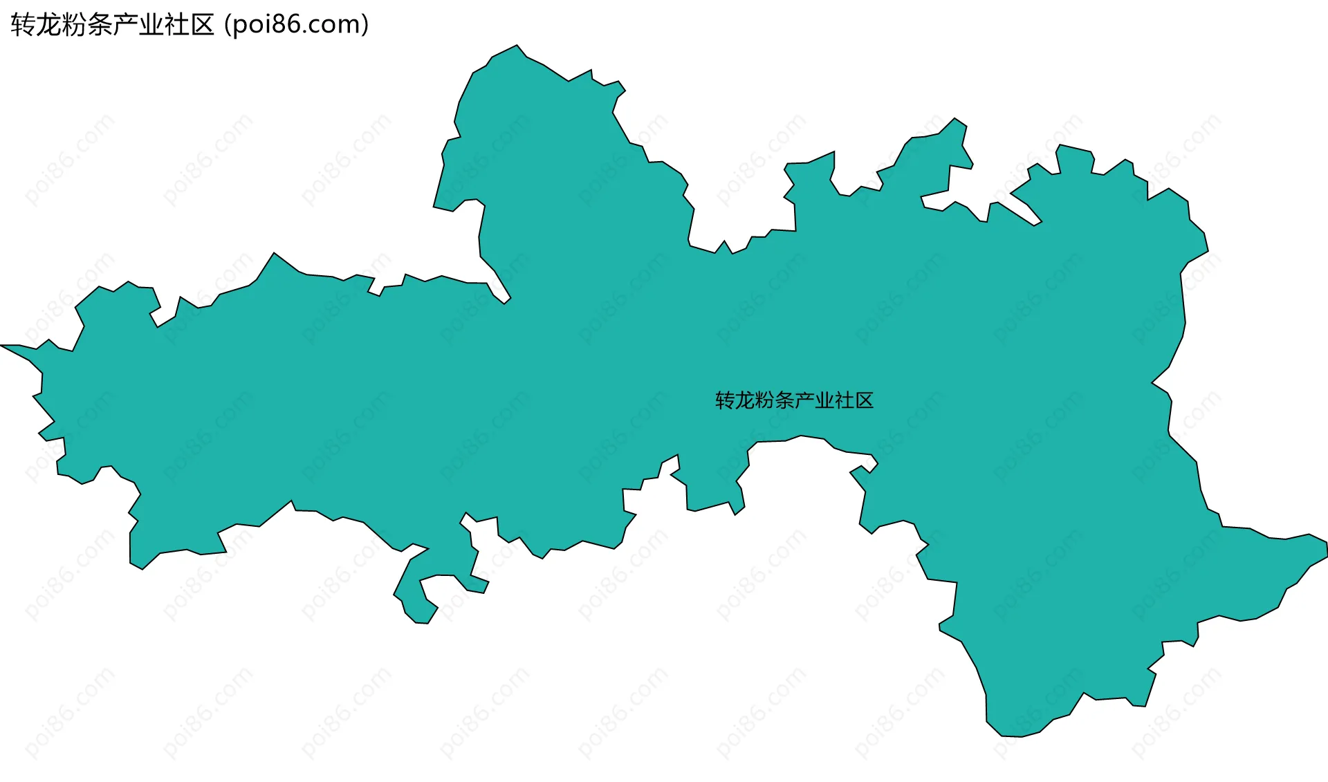 转龙粉条产业社区边界地图