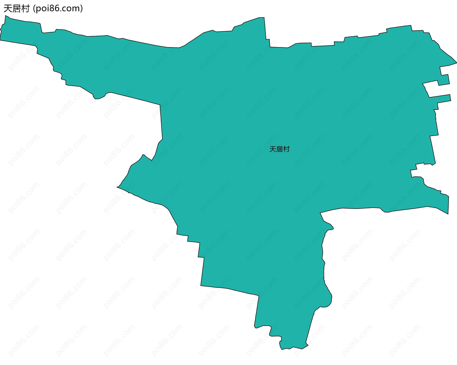 天居村边界地图