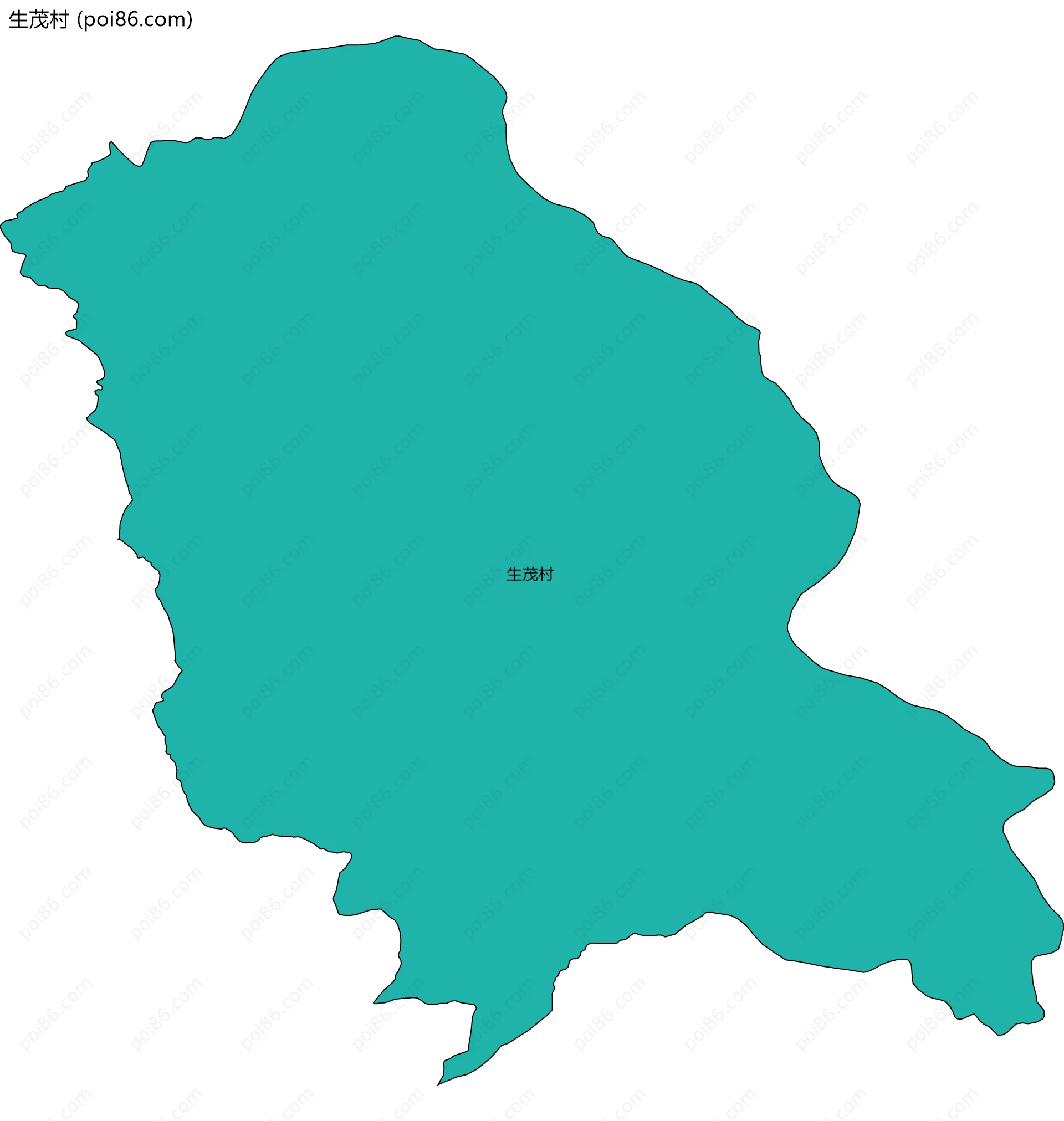 生茂村边界地图