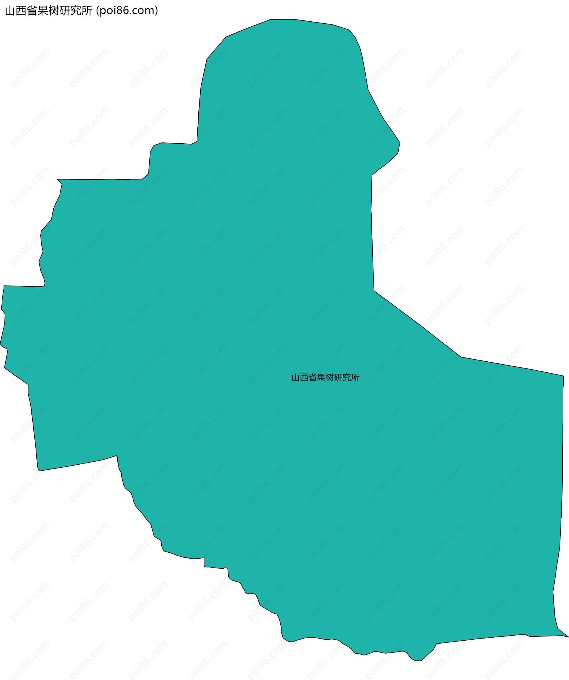 山西省果树研究所边界地图
