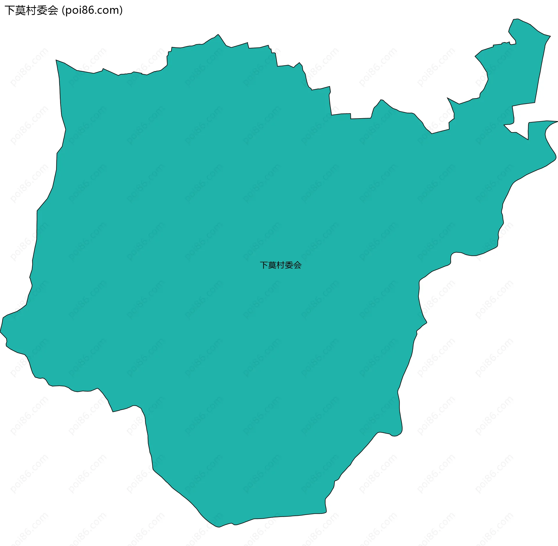 下莫村委会边界地图