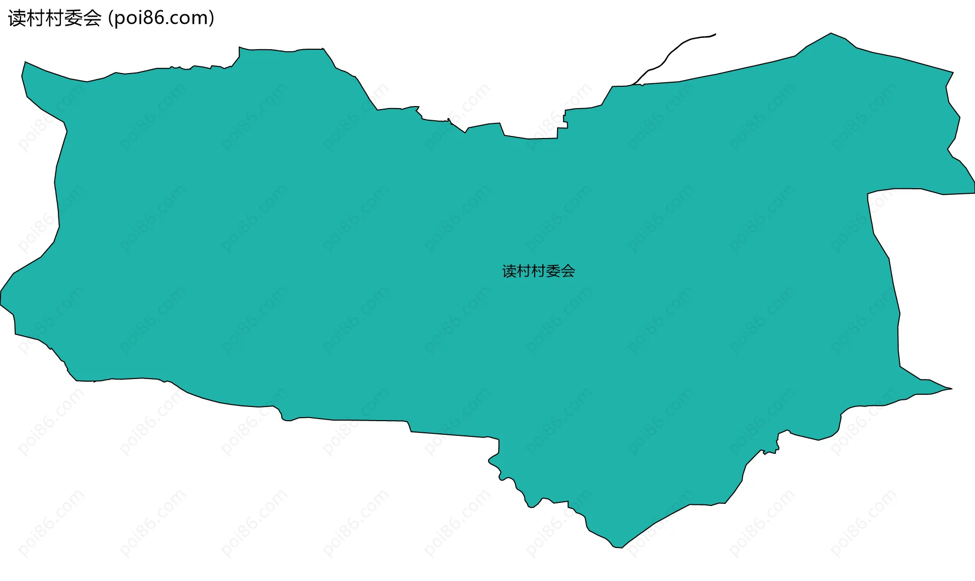 读村村委会边界地图