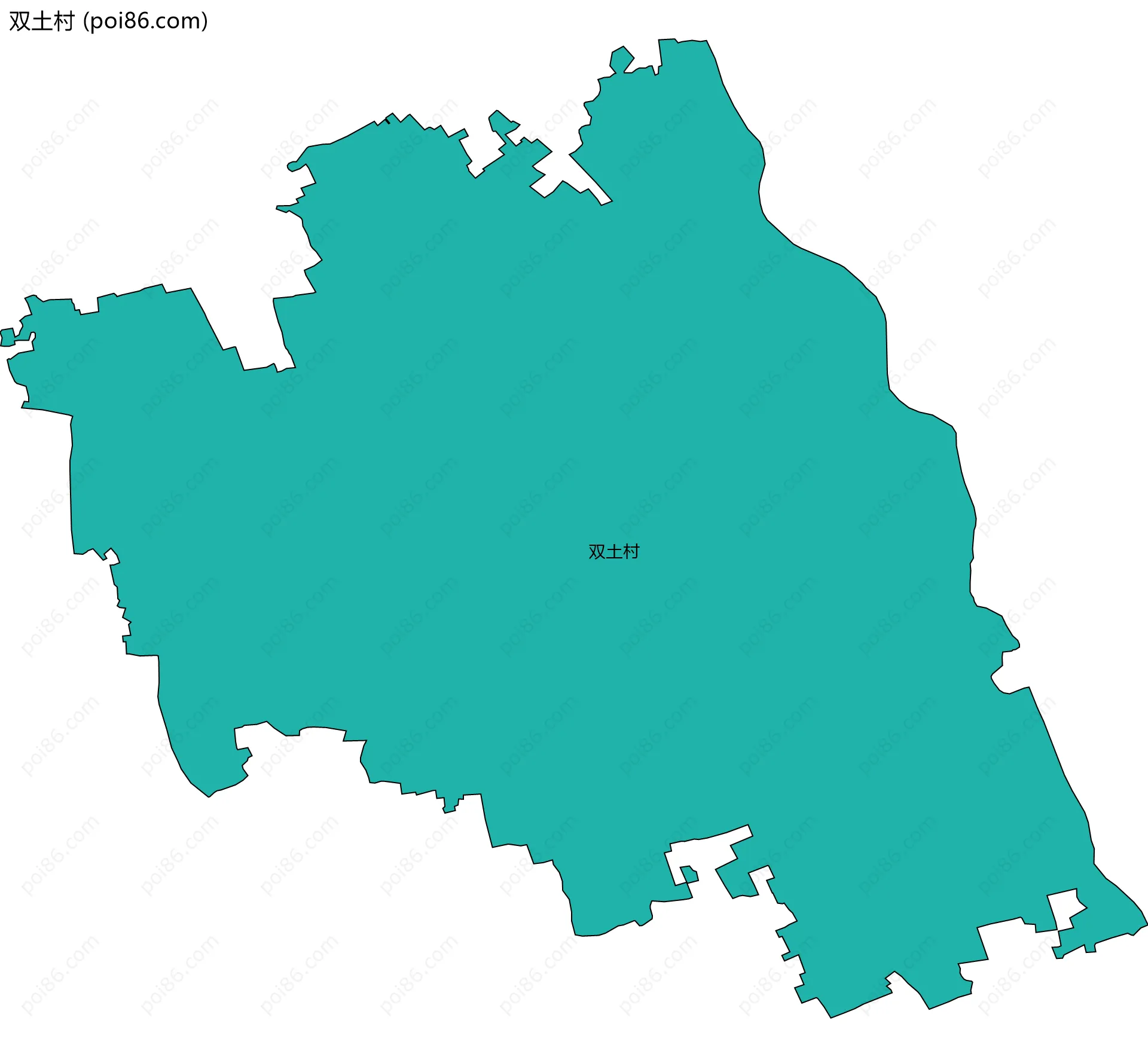 双土村边界地图