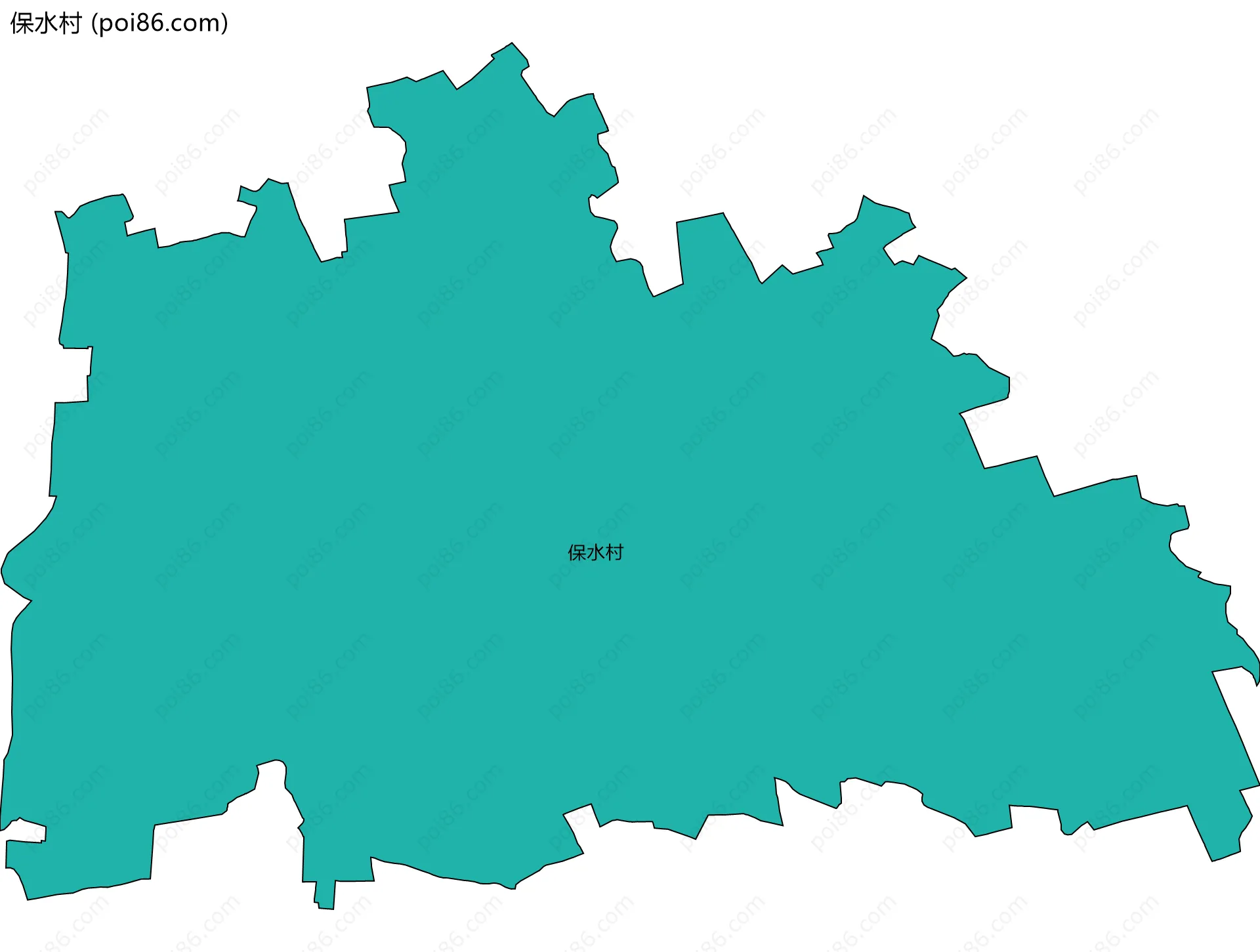 保水村边界地图