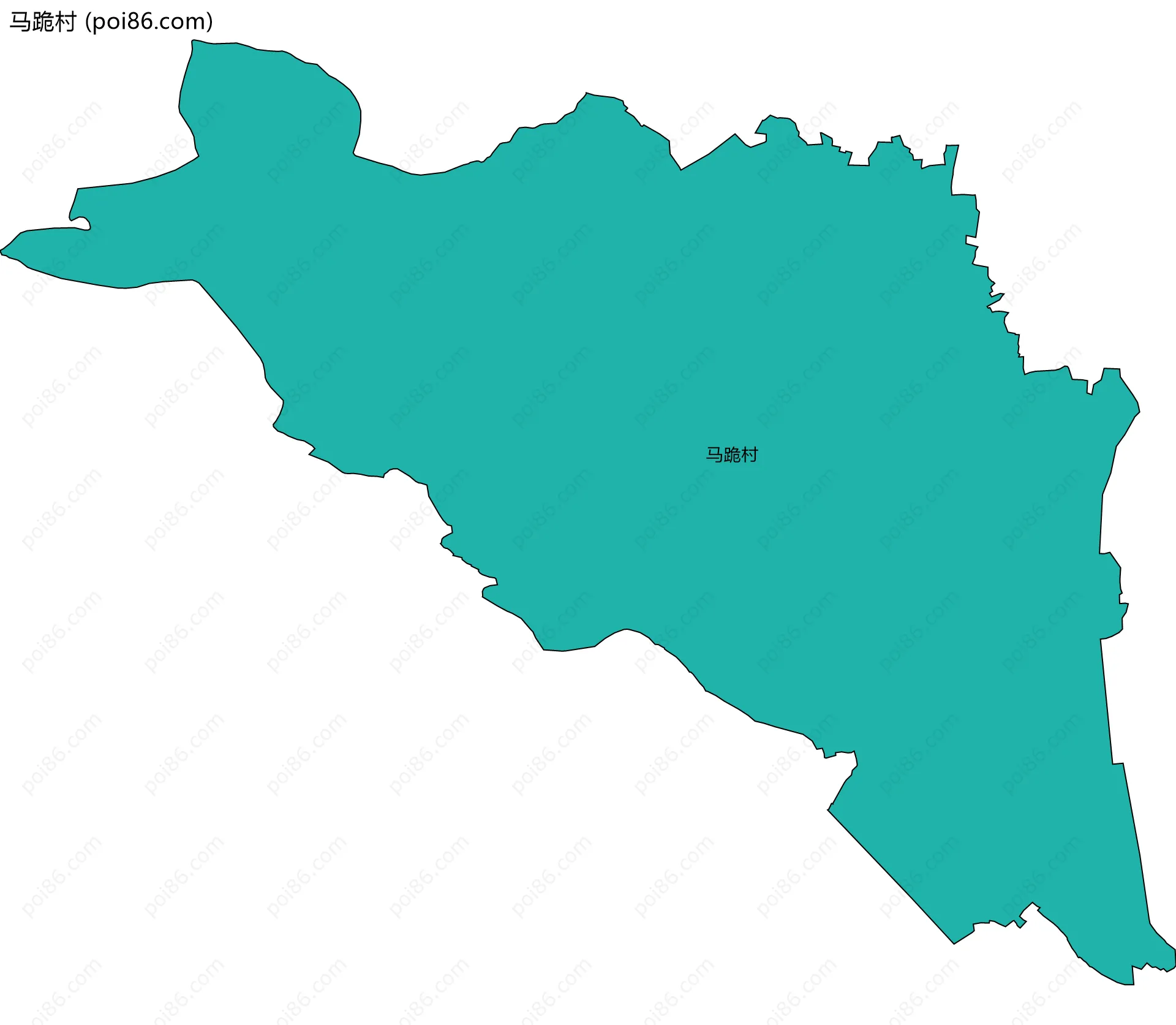 马跪村边界地图