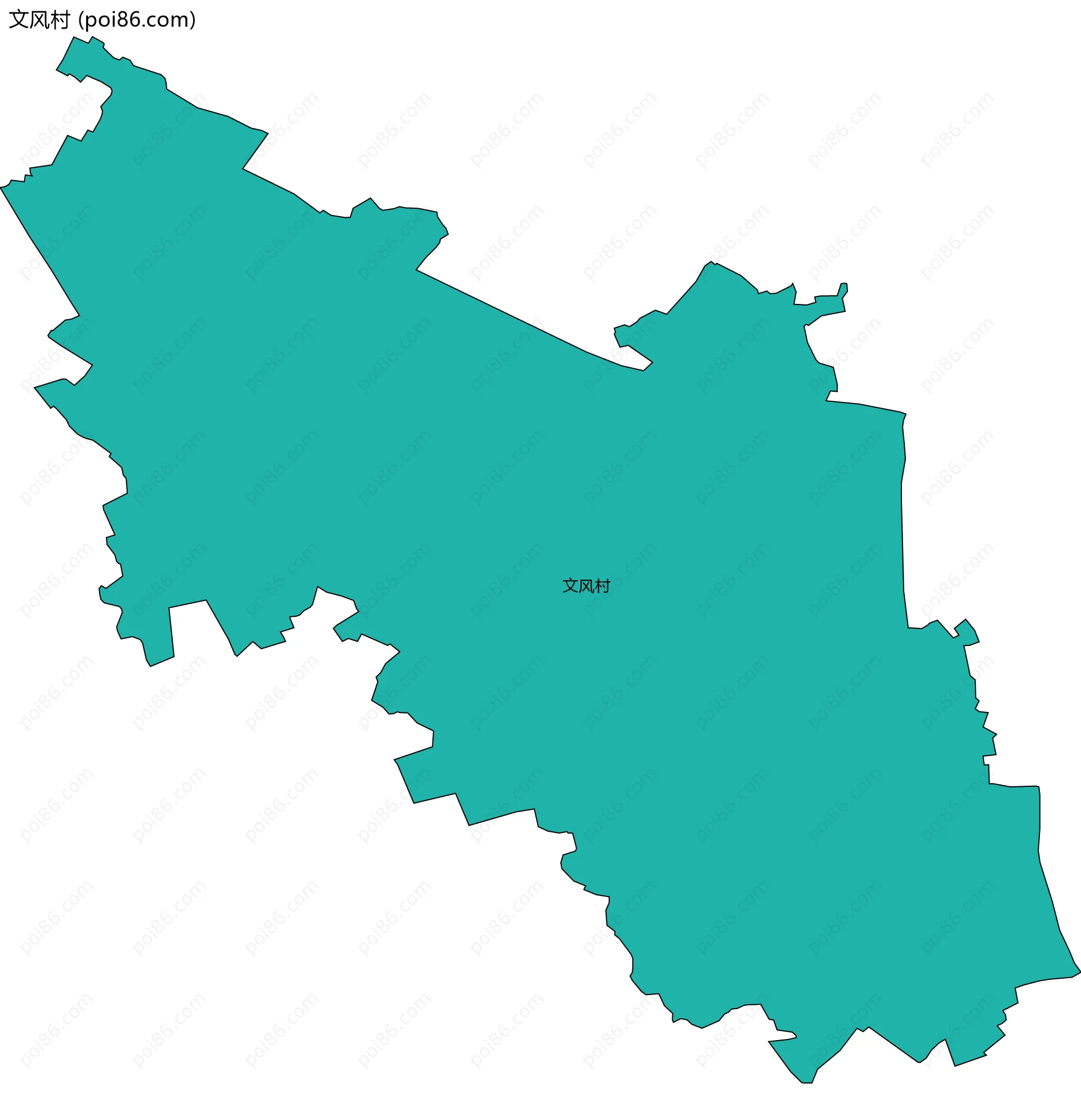 文风村边界地图