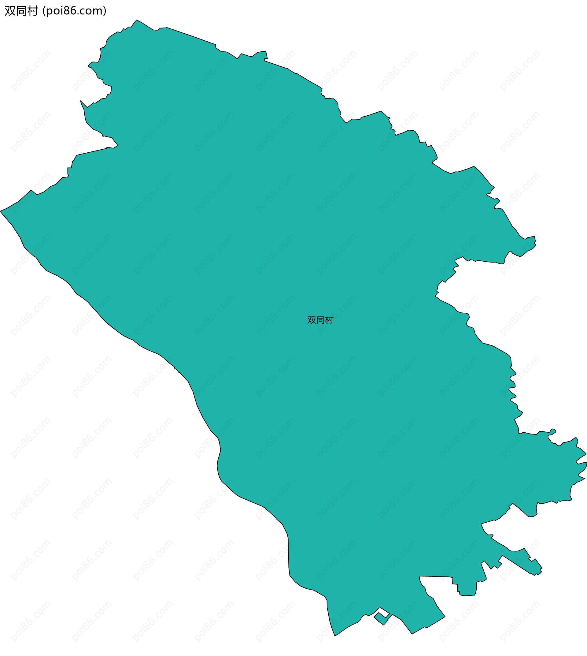 双同村边界地图