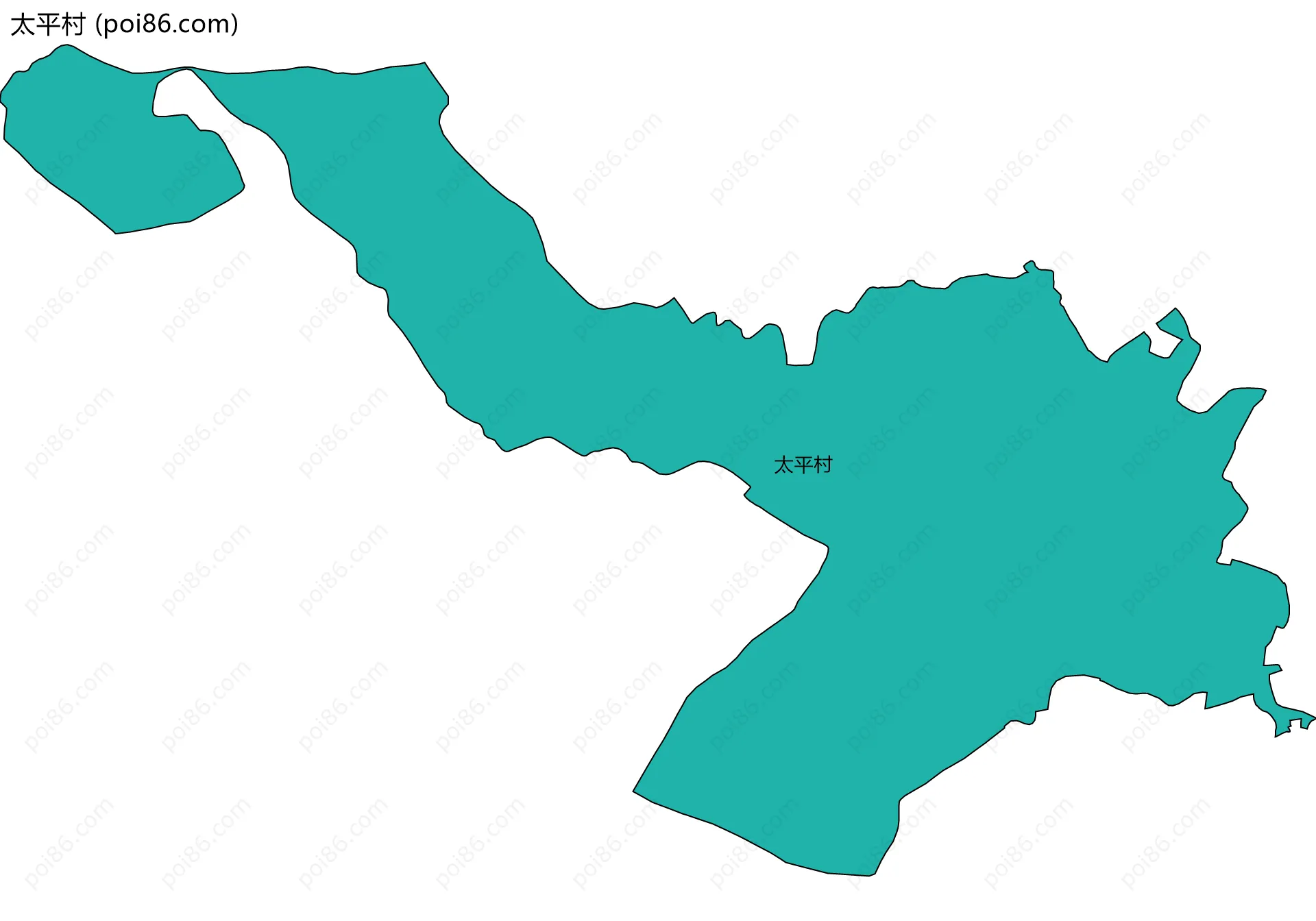 太平村边界地图
