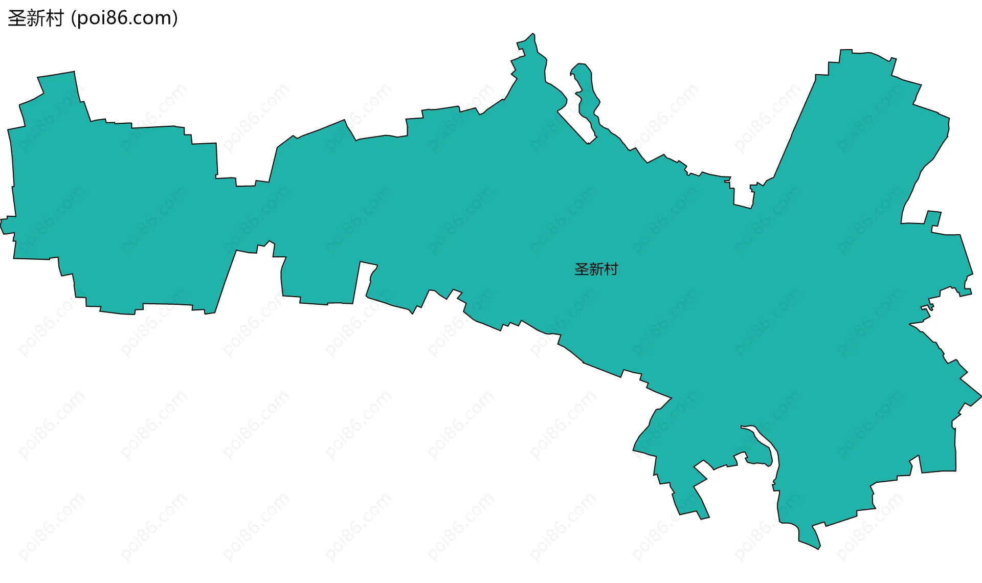 圣新村边界地图