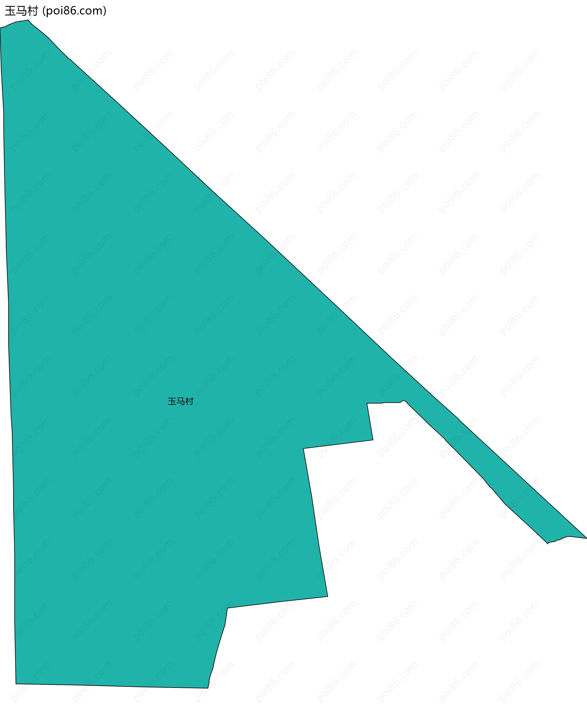 玉马村边界地图