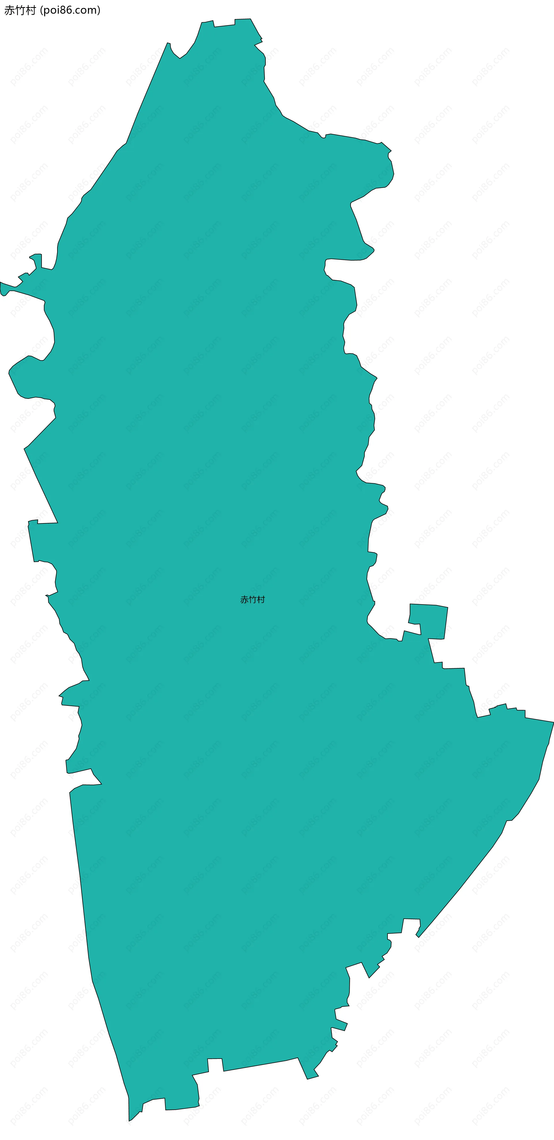 赤竹村边界地图