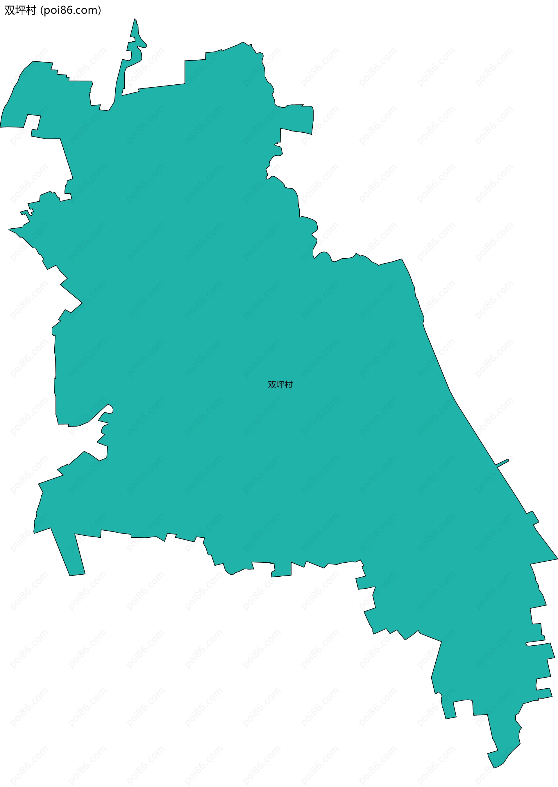 双坪村边界地图