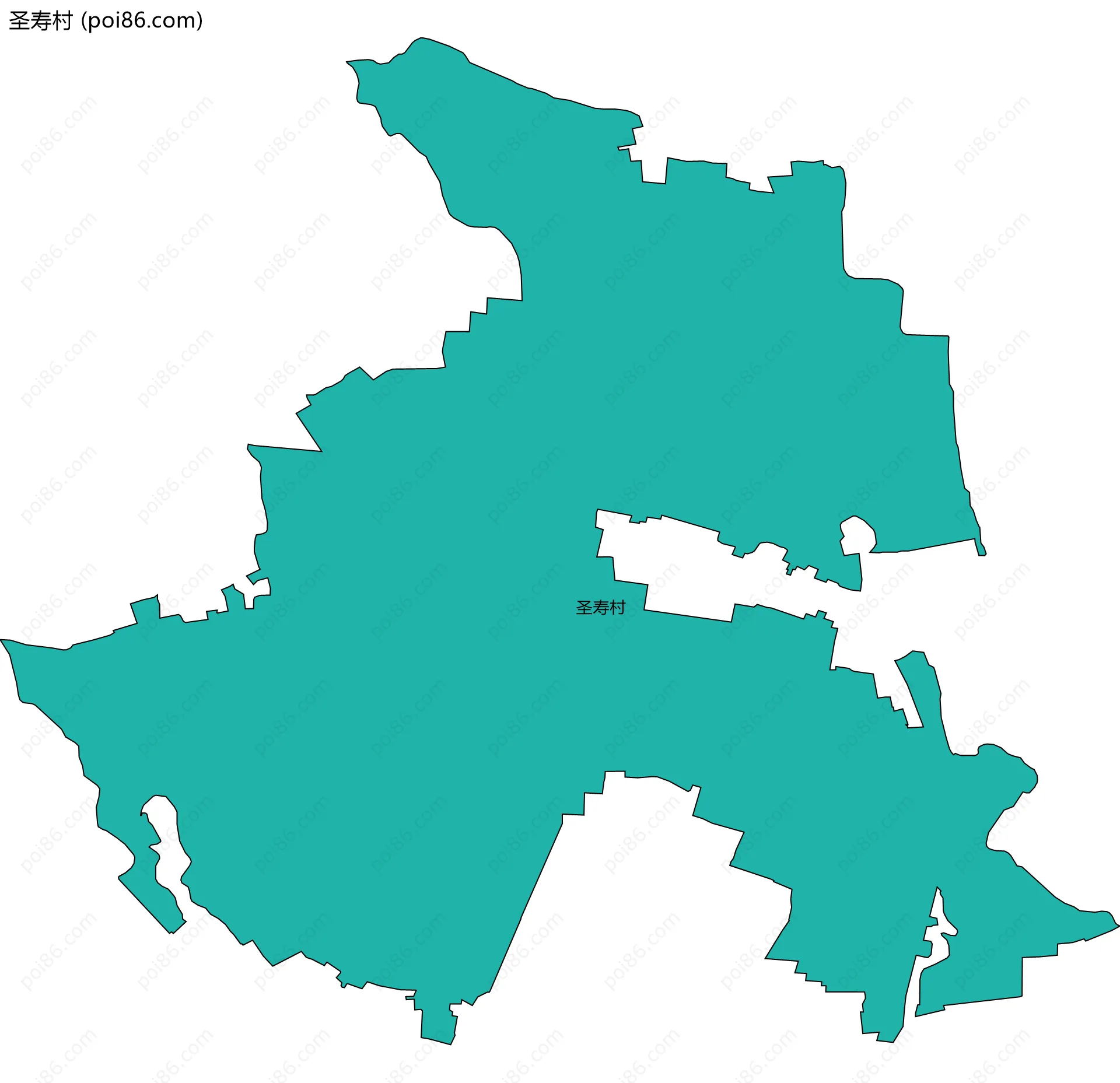 圣寿村边界地图