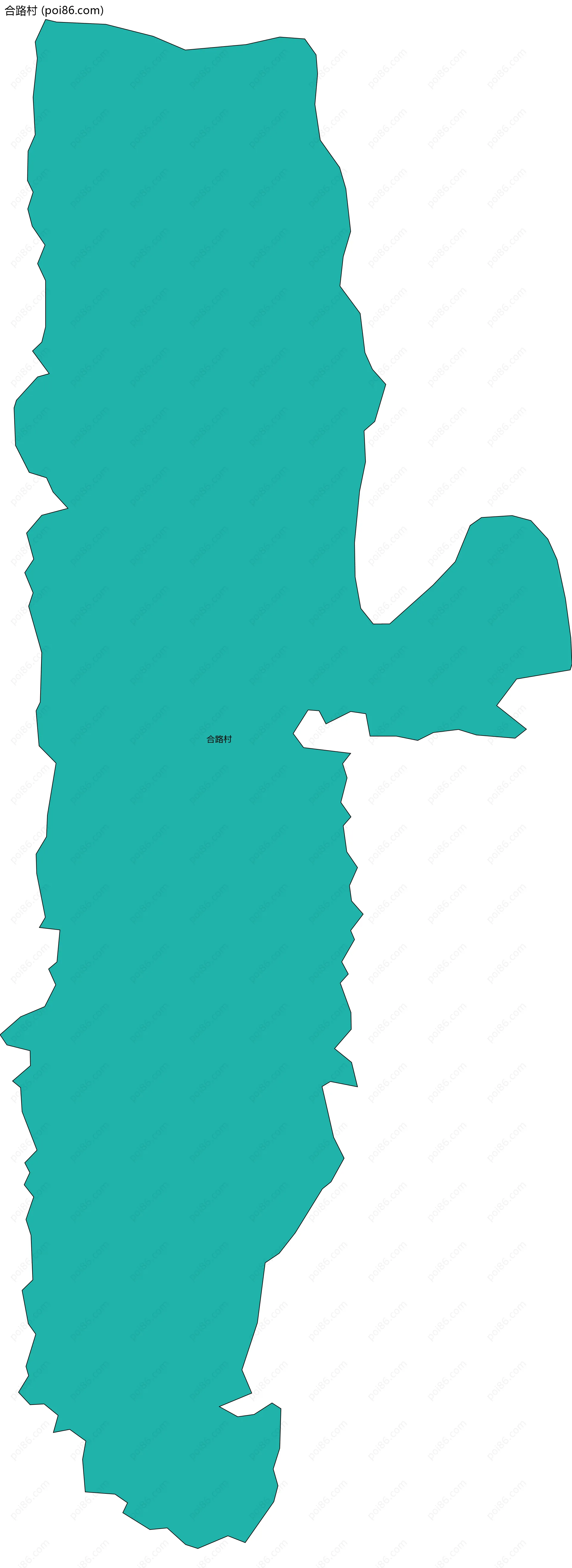 合路村边界地图