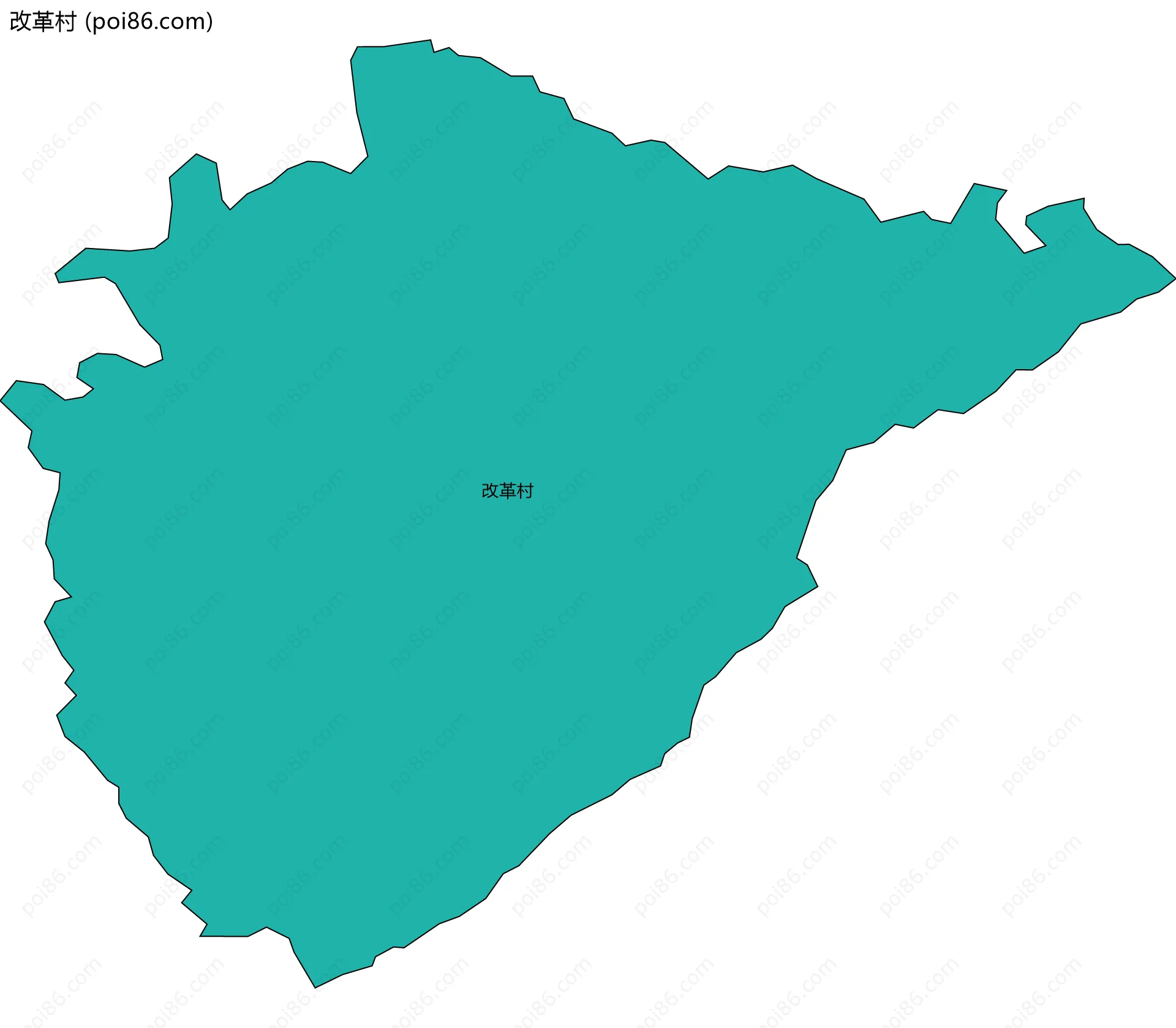 改革村边界地图