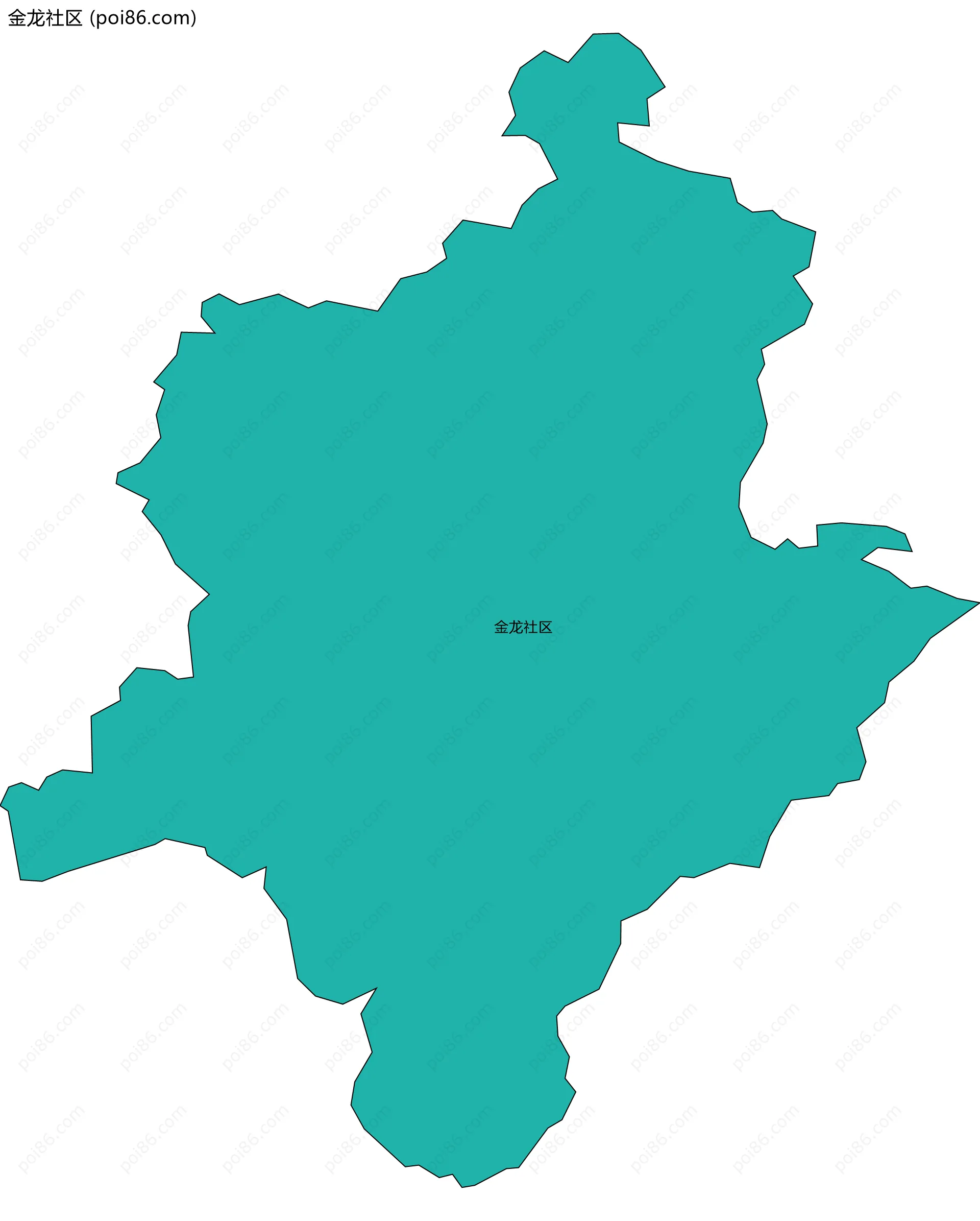 金龙社区边界地图