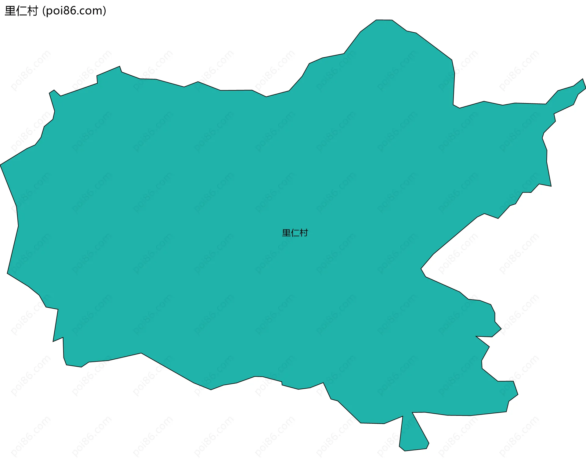 里仁村边界地图