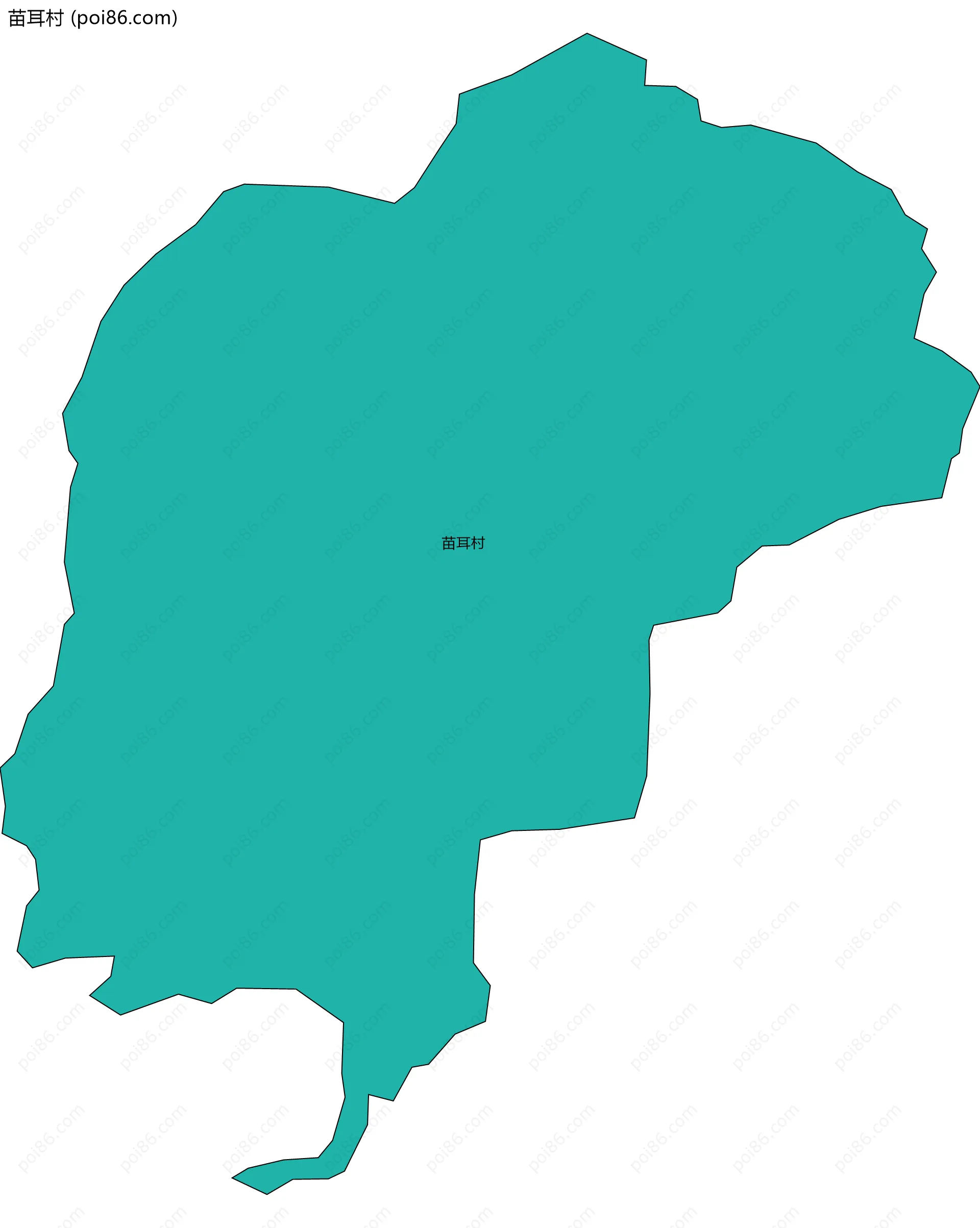 苗耳村边界地图