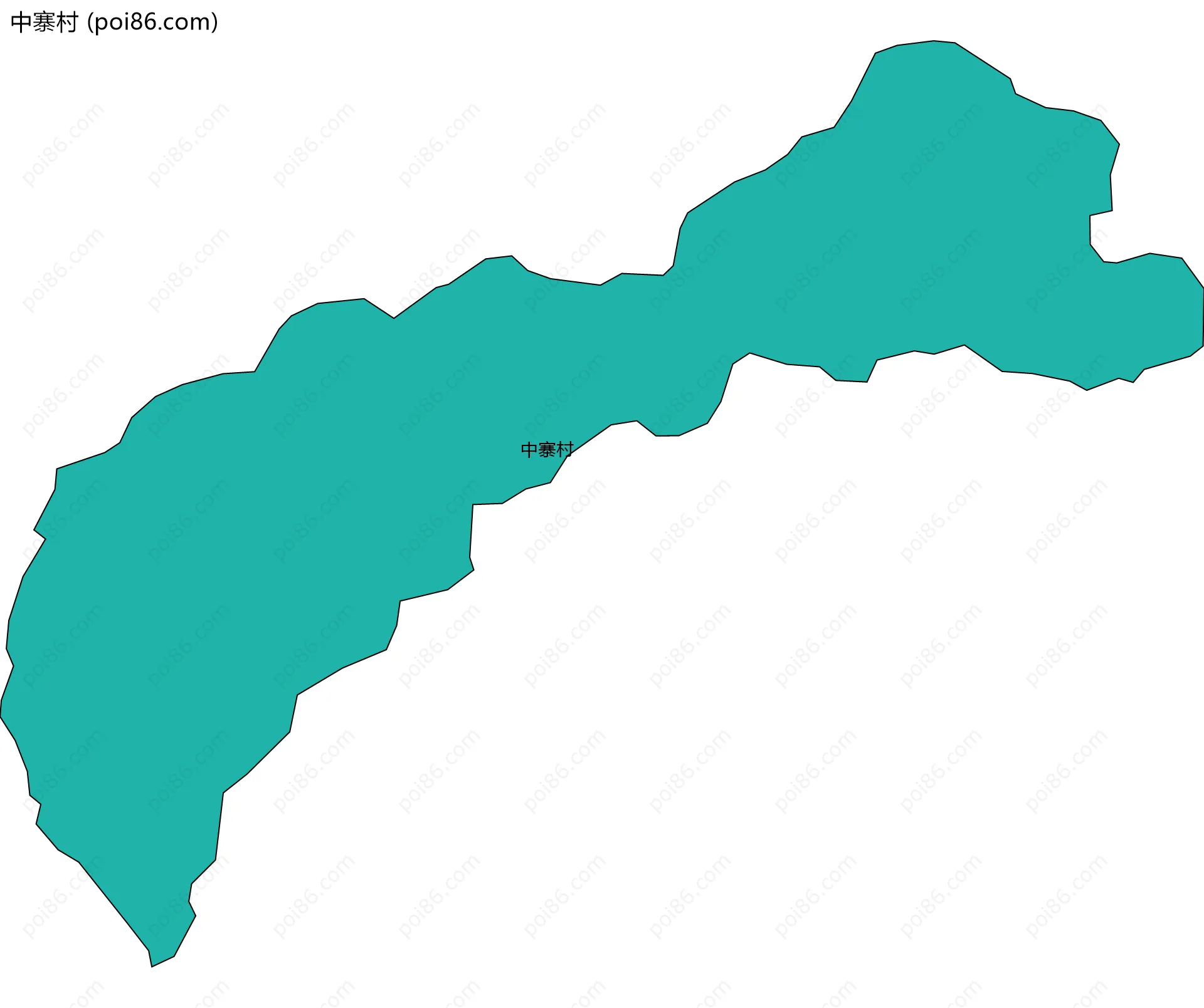 中寨村边界地图