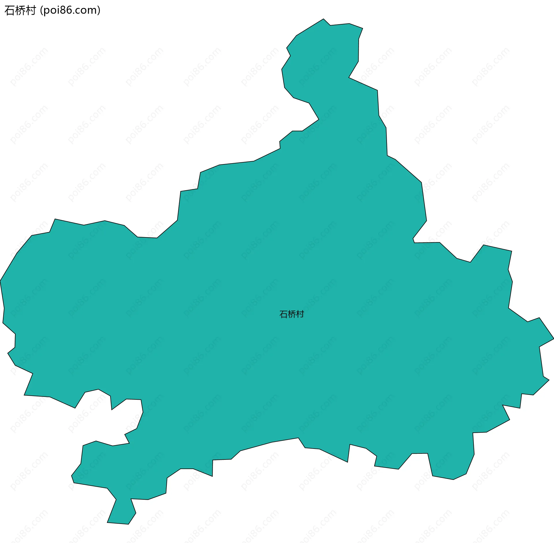 石桥村边界地图