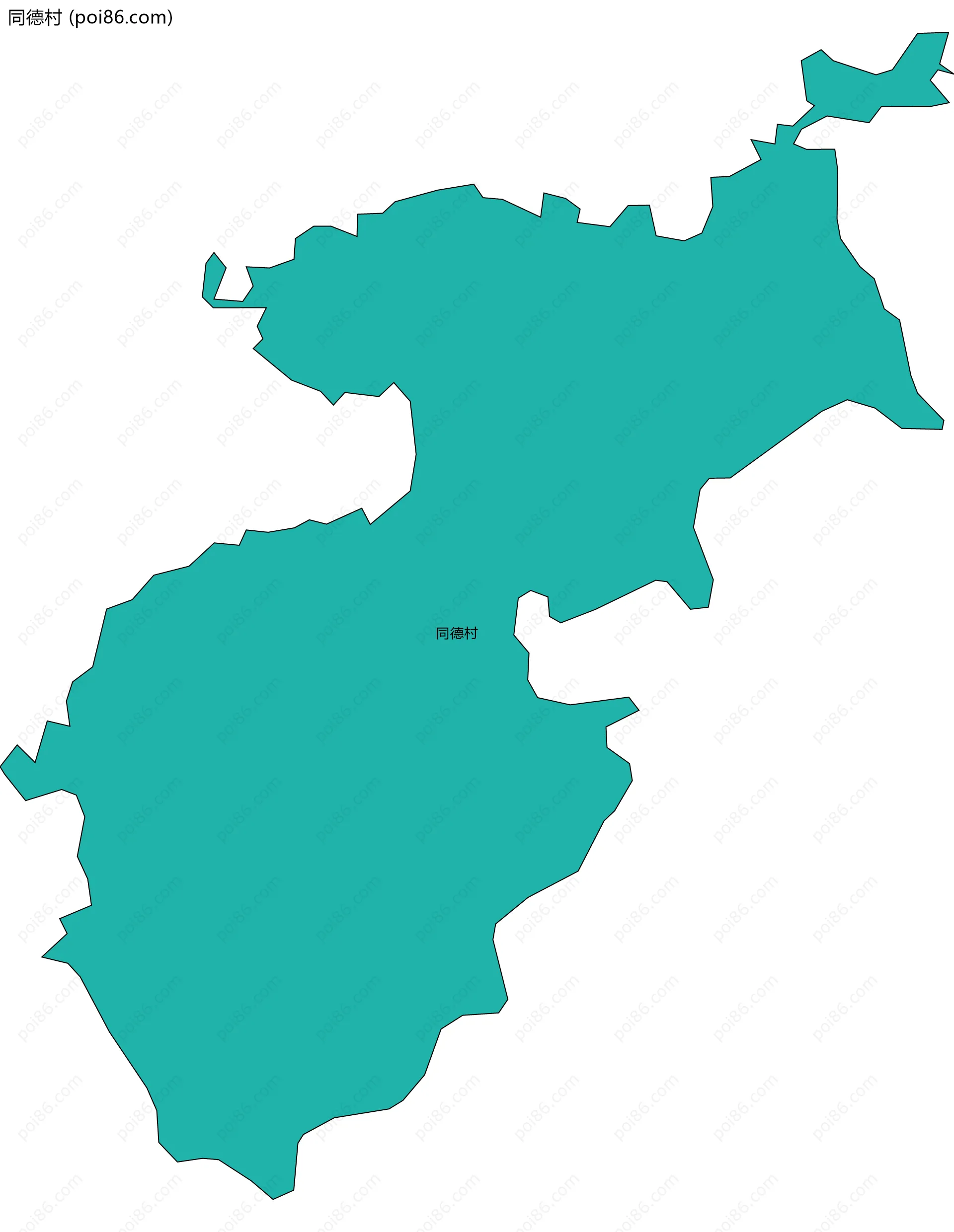 同德村边界地图