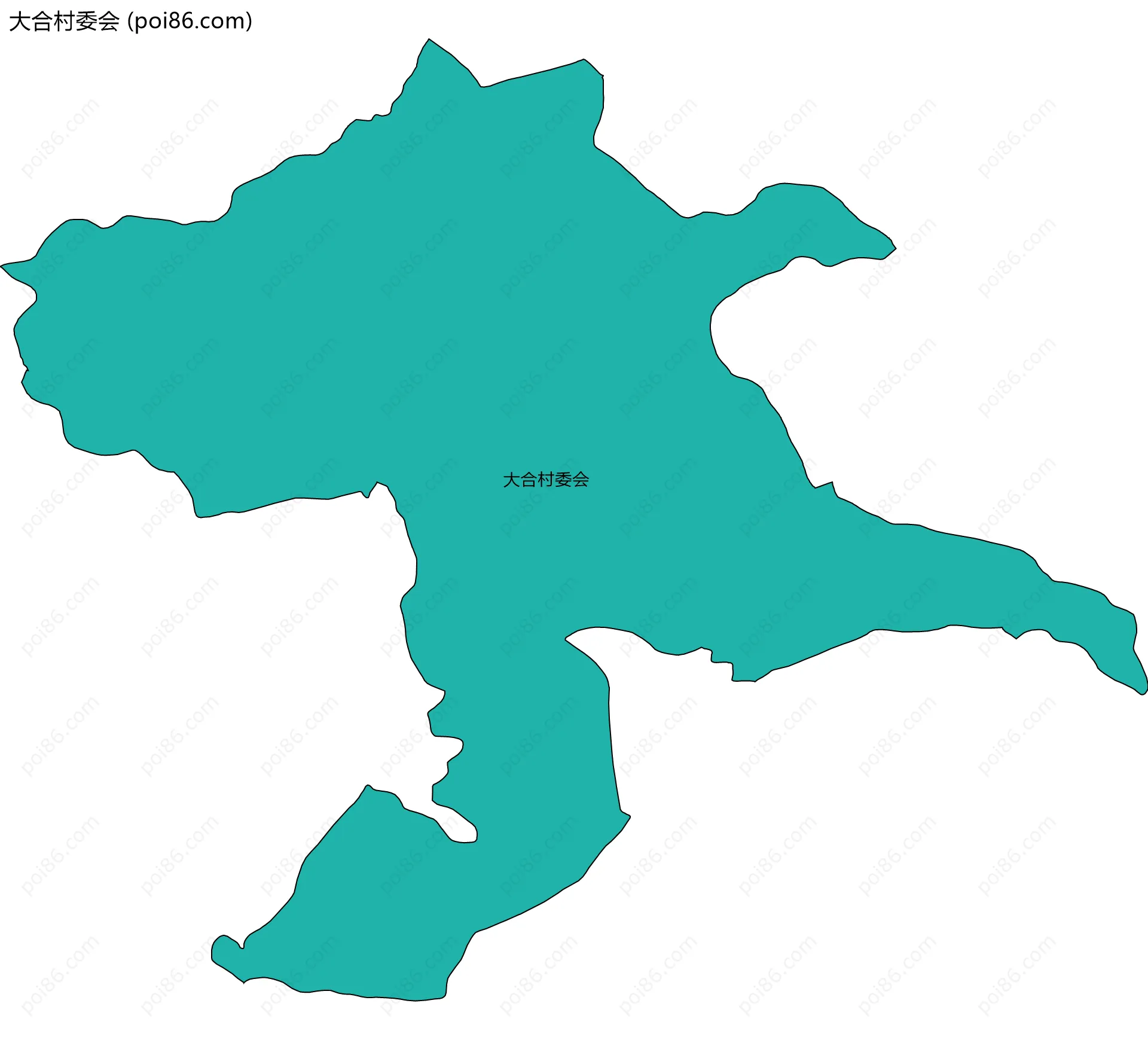 大合村委会边界地图