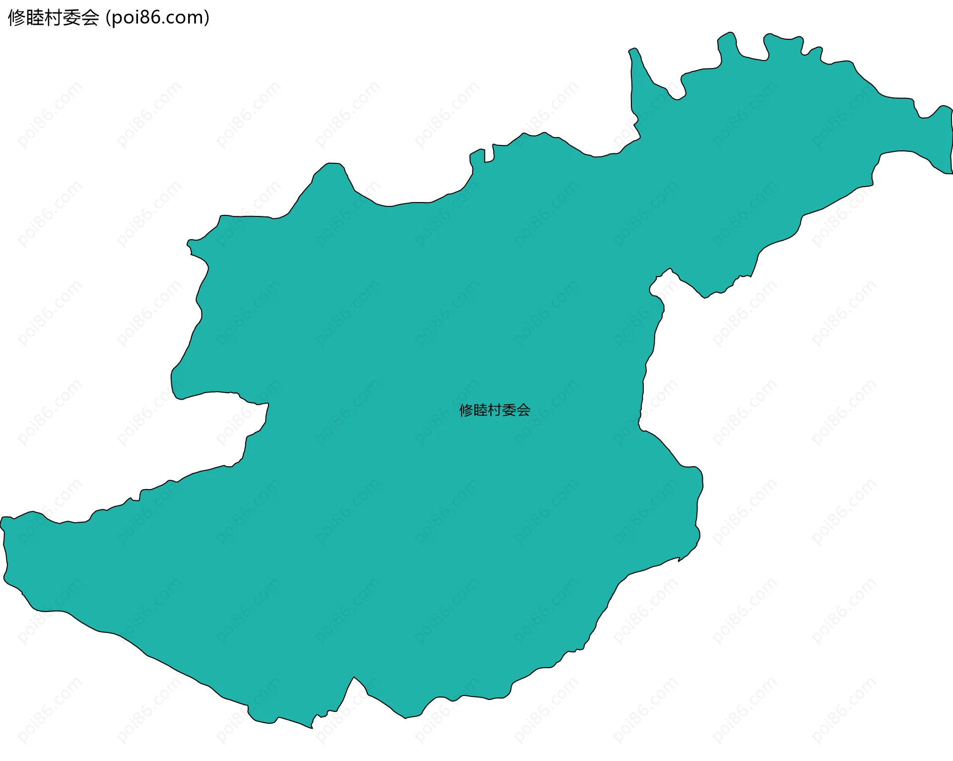 修睦村委会边界地图