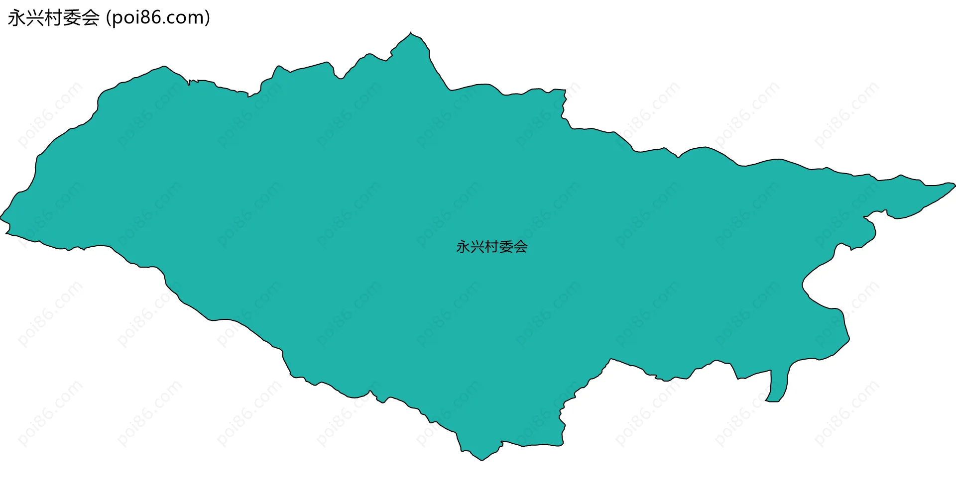 永兴村委会边界地图