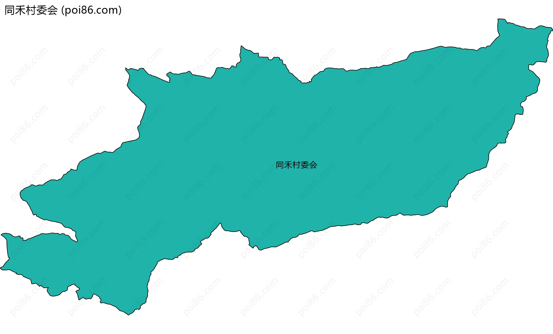 同禾村委会边界地图