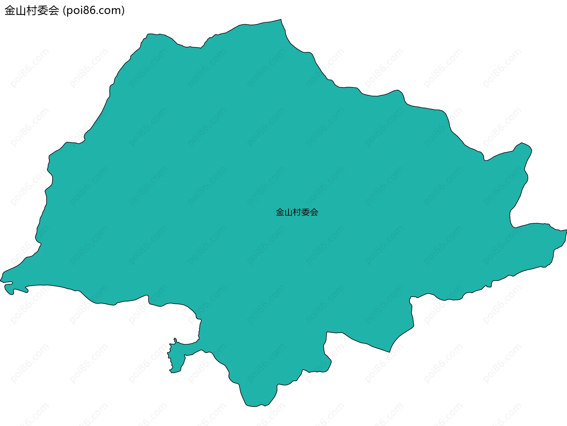 金山村委会边界地图