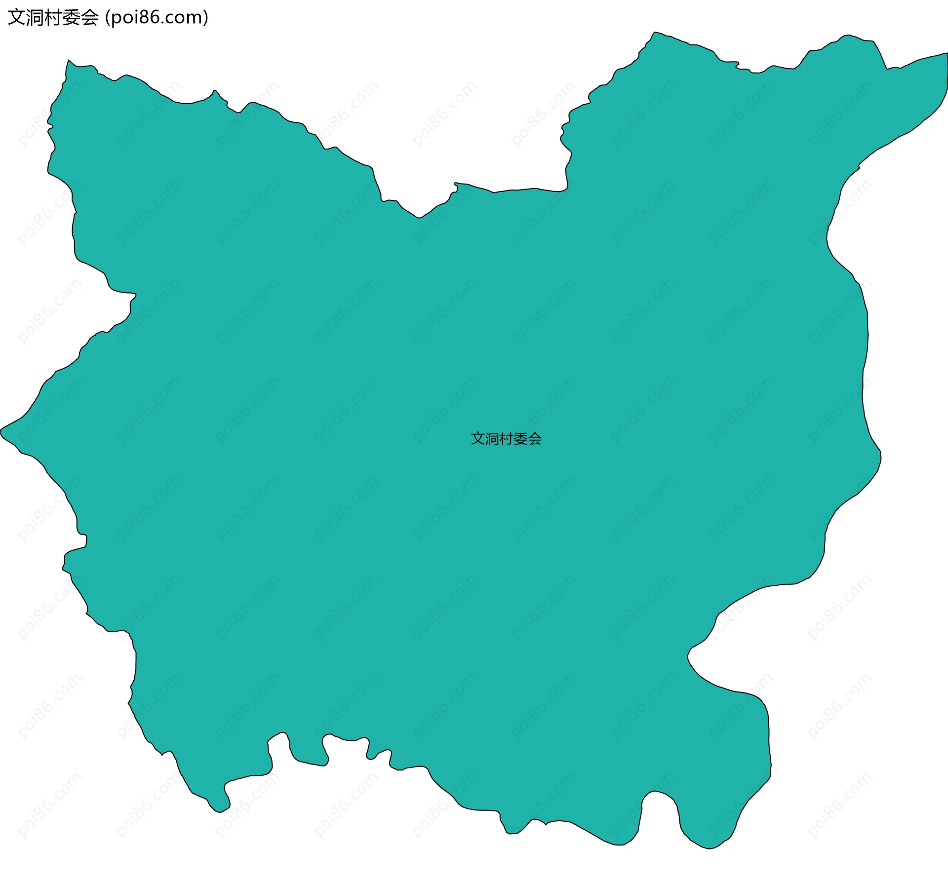 文洞村委会边界地图