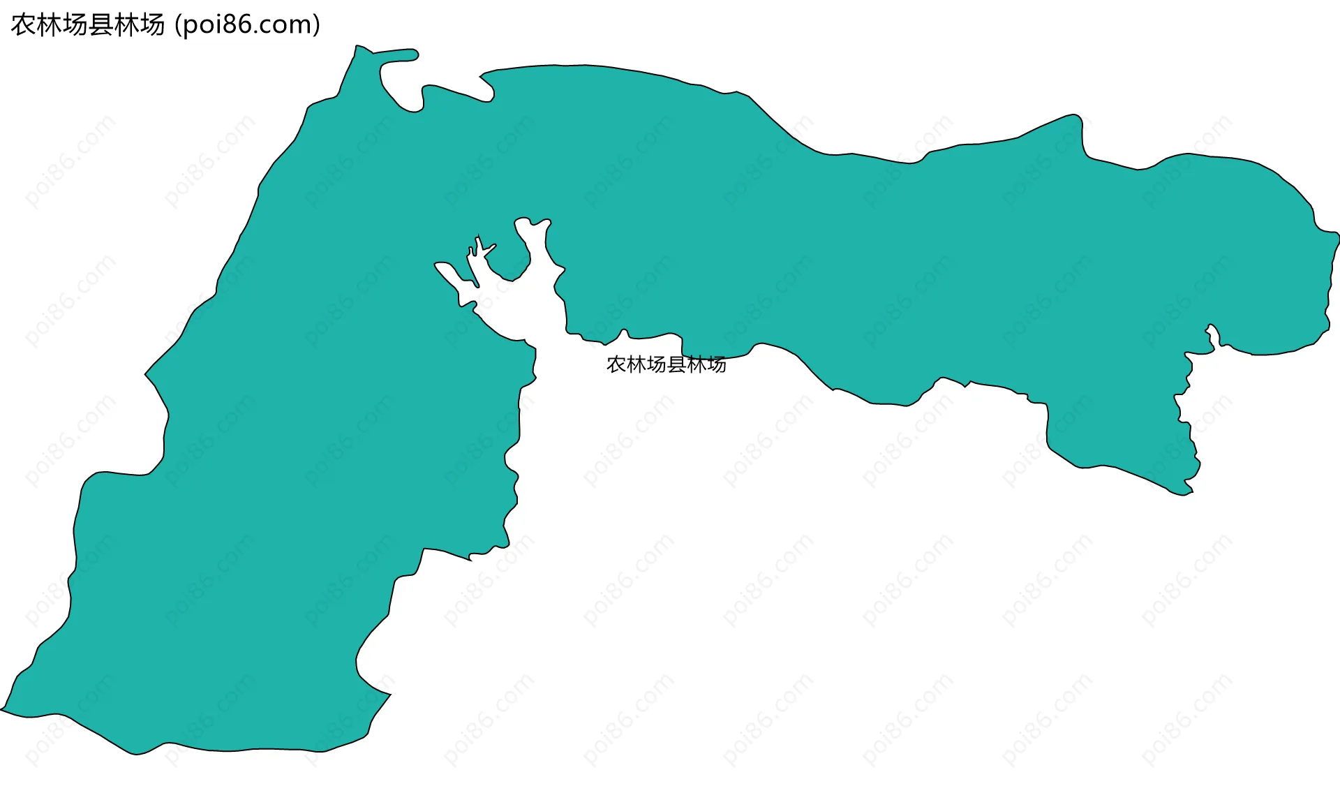 农林场县林场边界地图