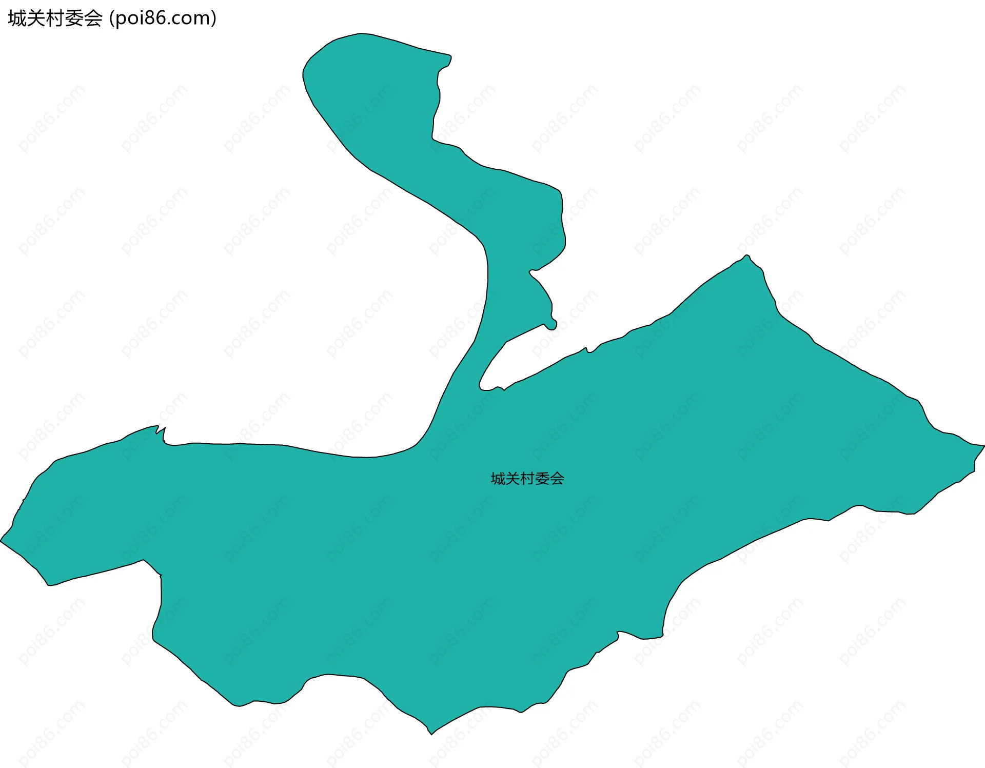 城关村委会边界地图