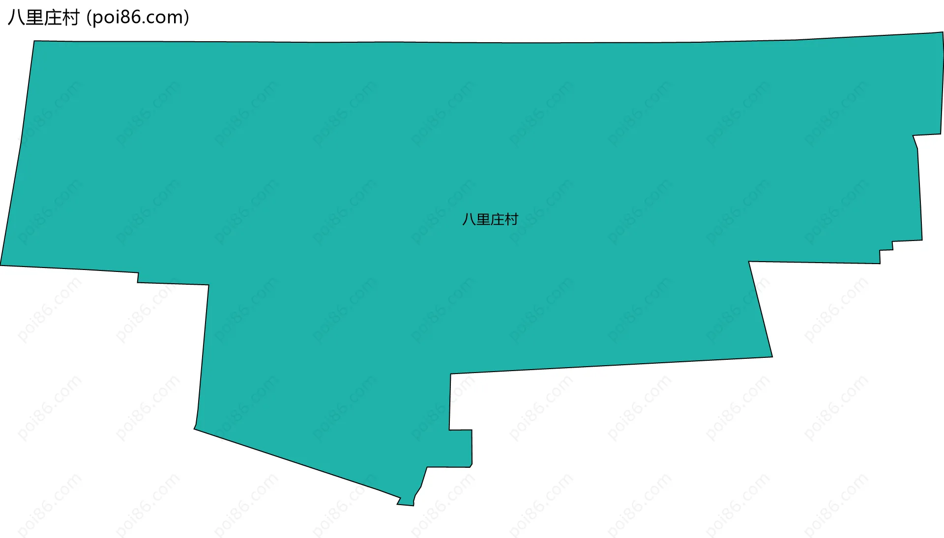 八里庄村边界地图