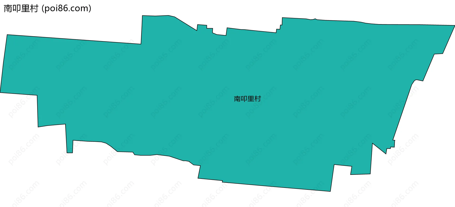 南叩里村边界地图