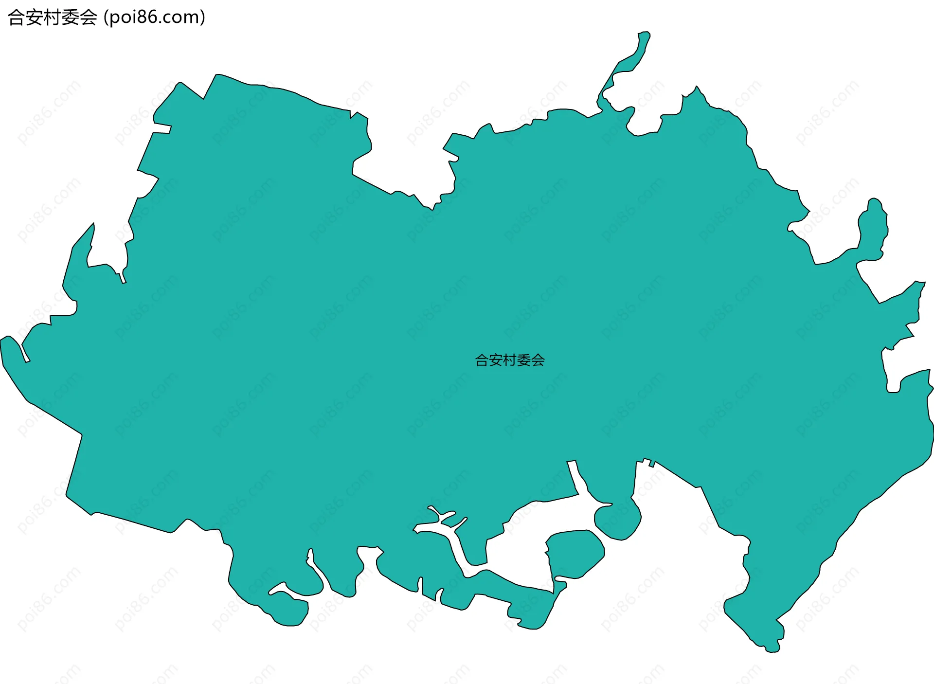 合安村委会边界地图