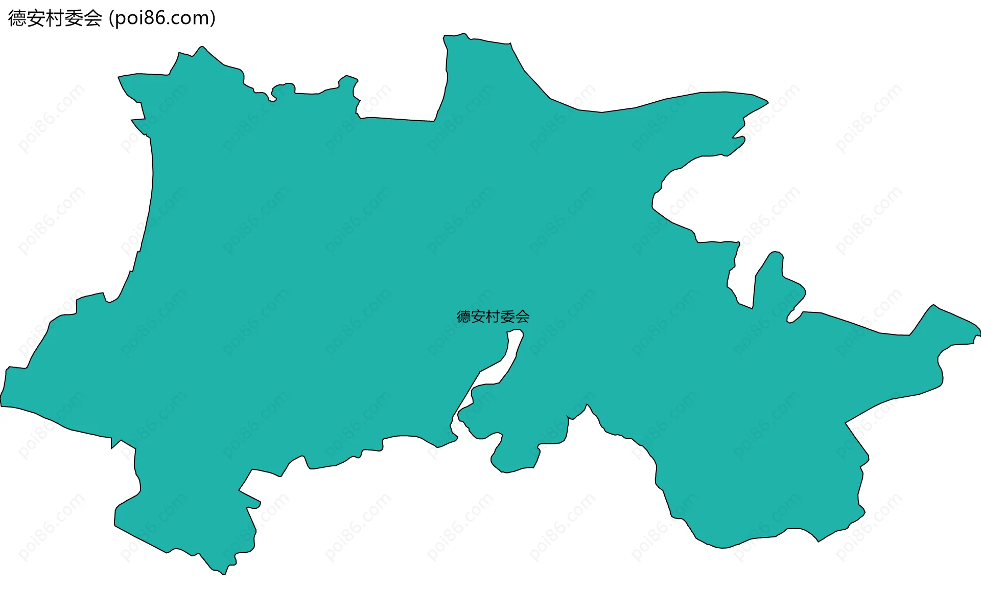 德安村委会边界地图