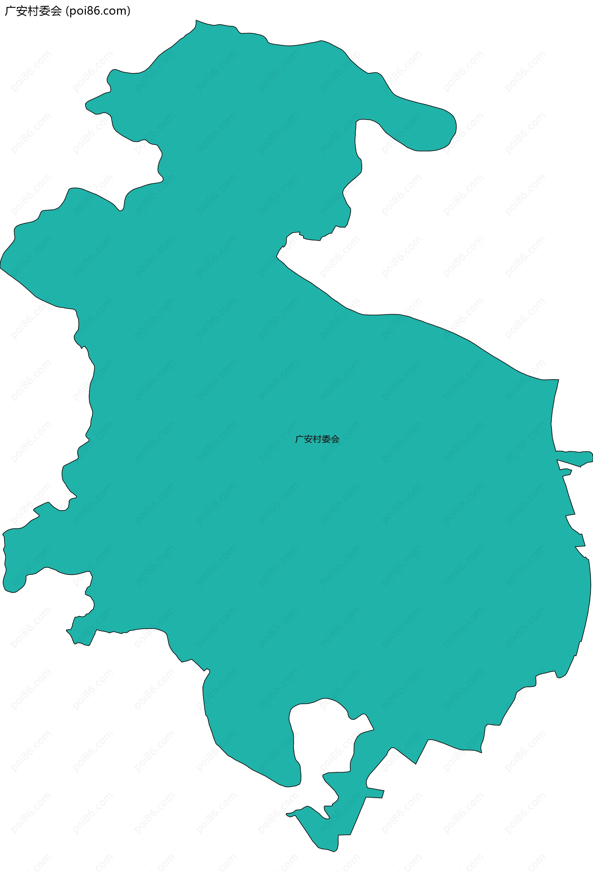 广安村委会边界地图