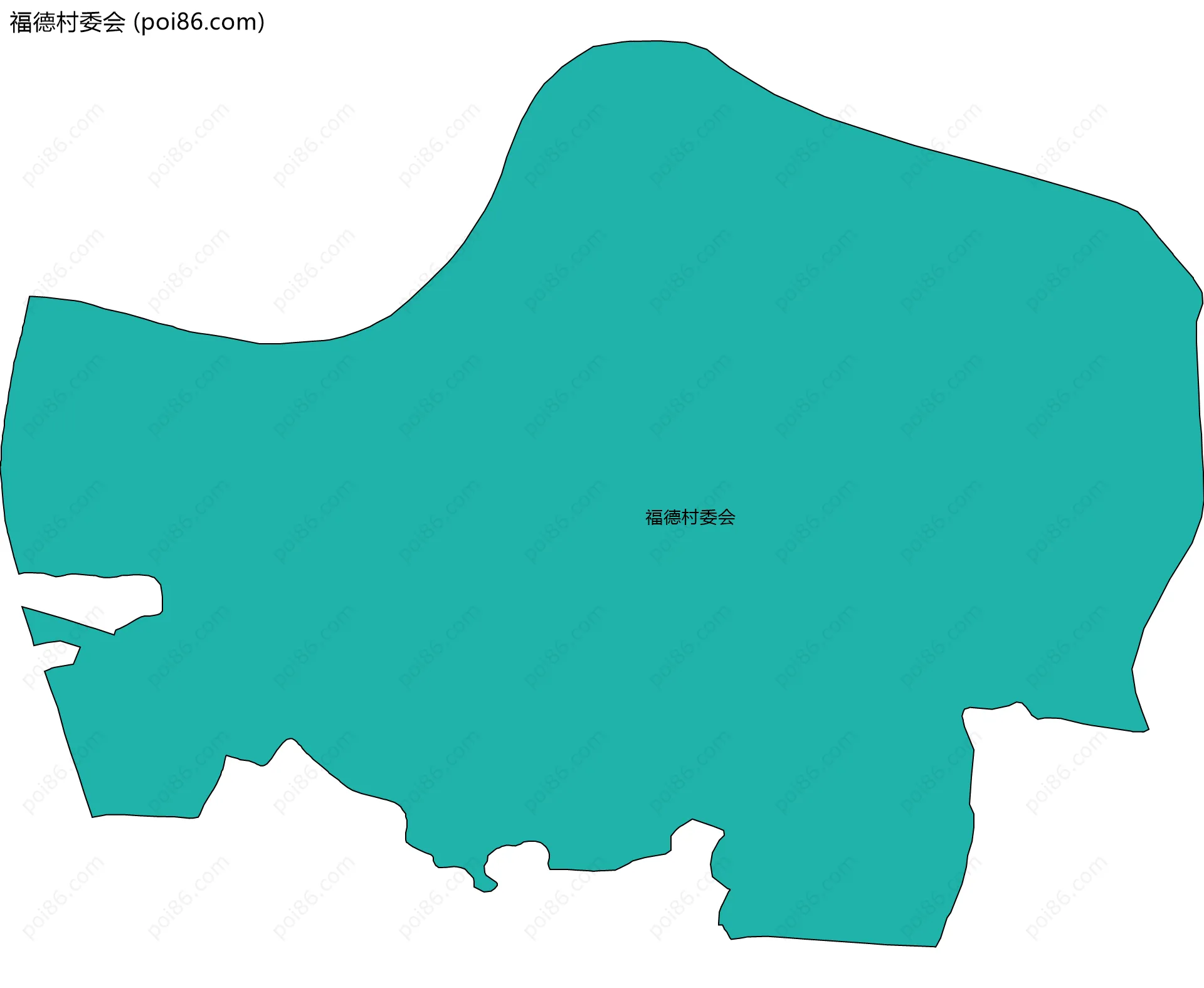 福德村委会边界地图