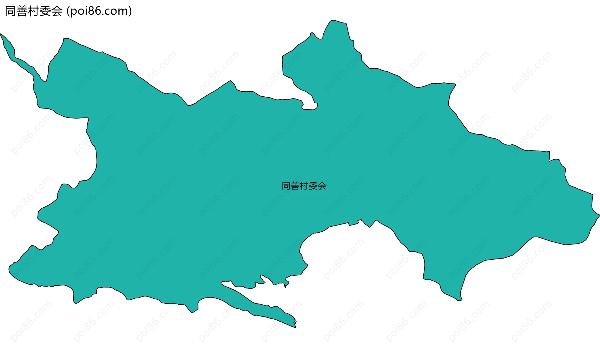 同善村委会边界地图