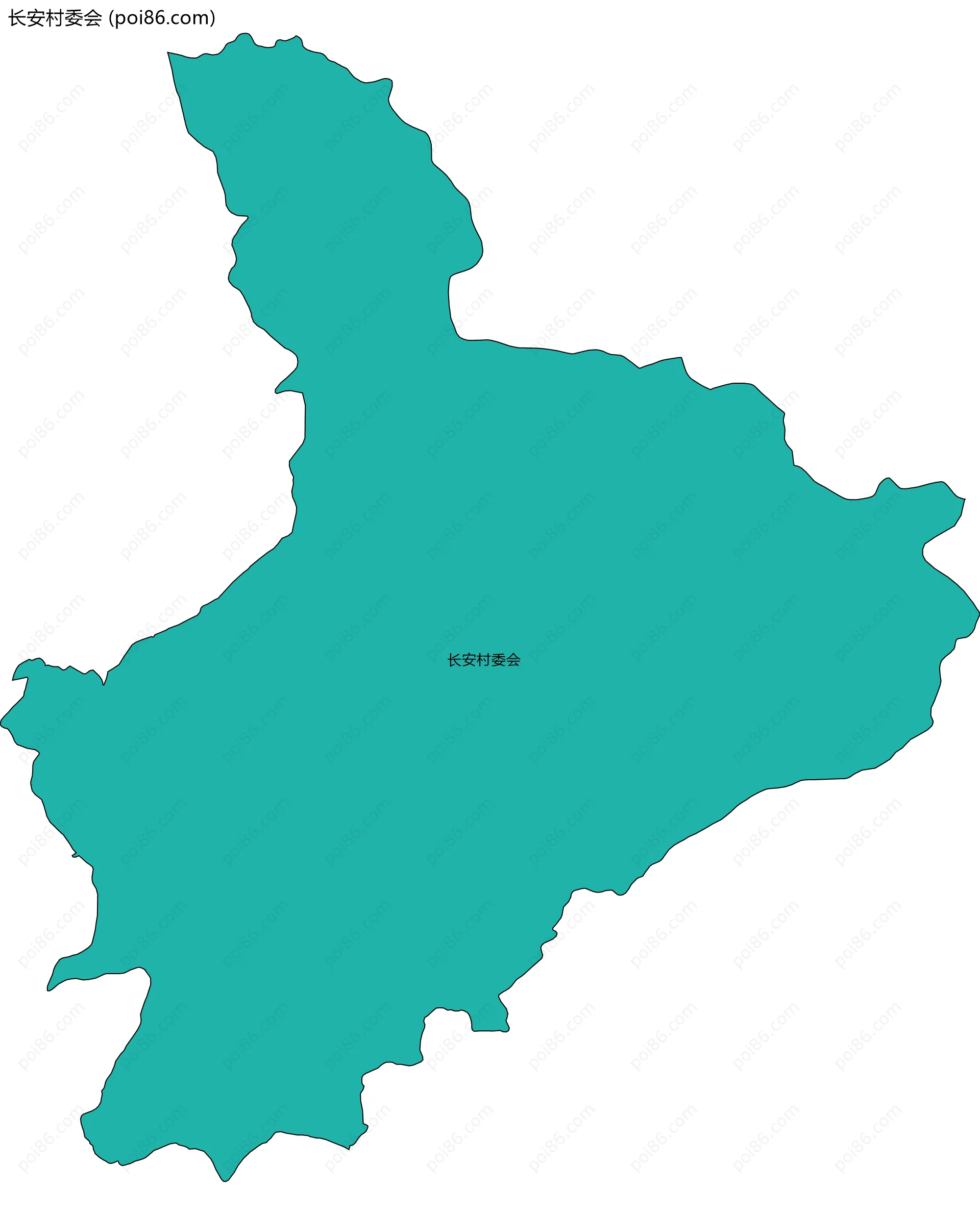 长安村委会边界地图