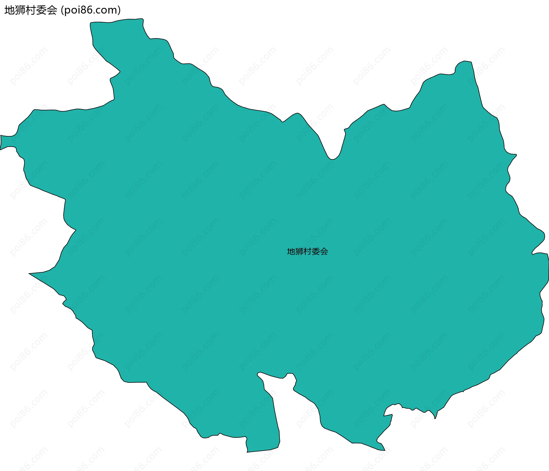 地狮村委会边界地图