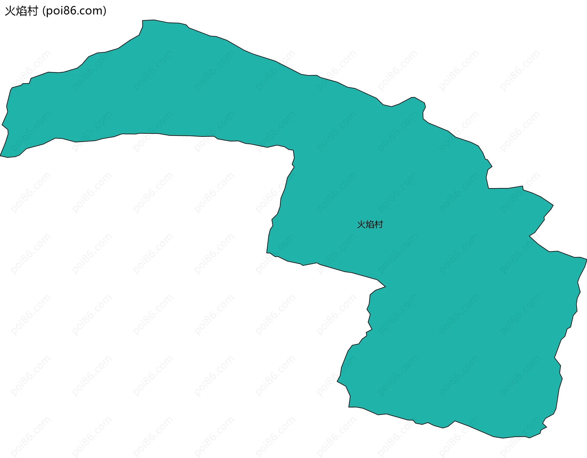 火焰村边界地图