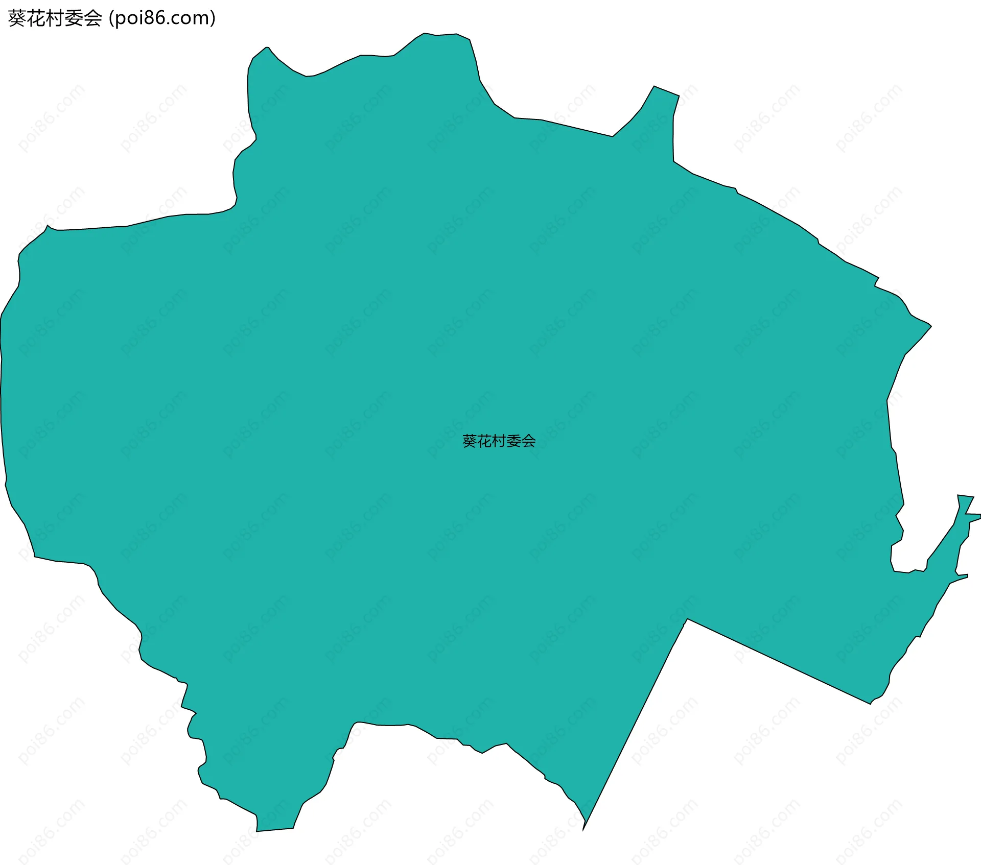 葵花村委会边界地图