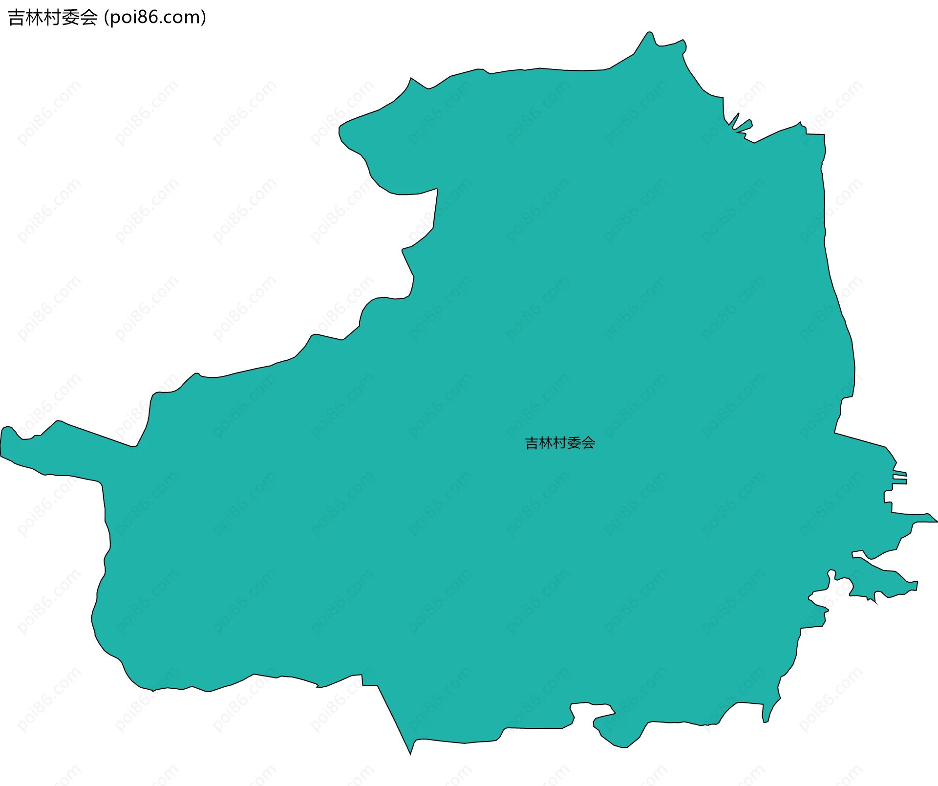 吉林村委会边界地图