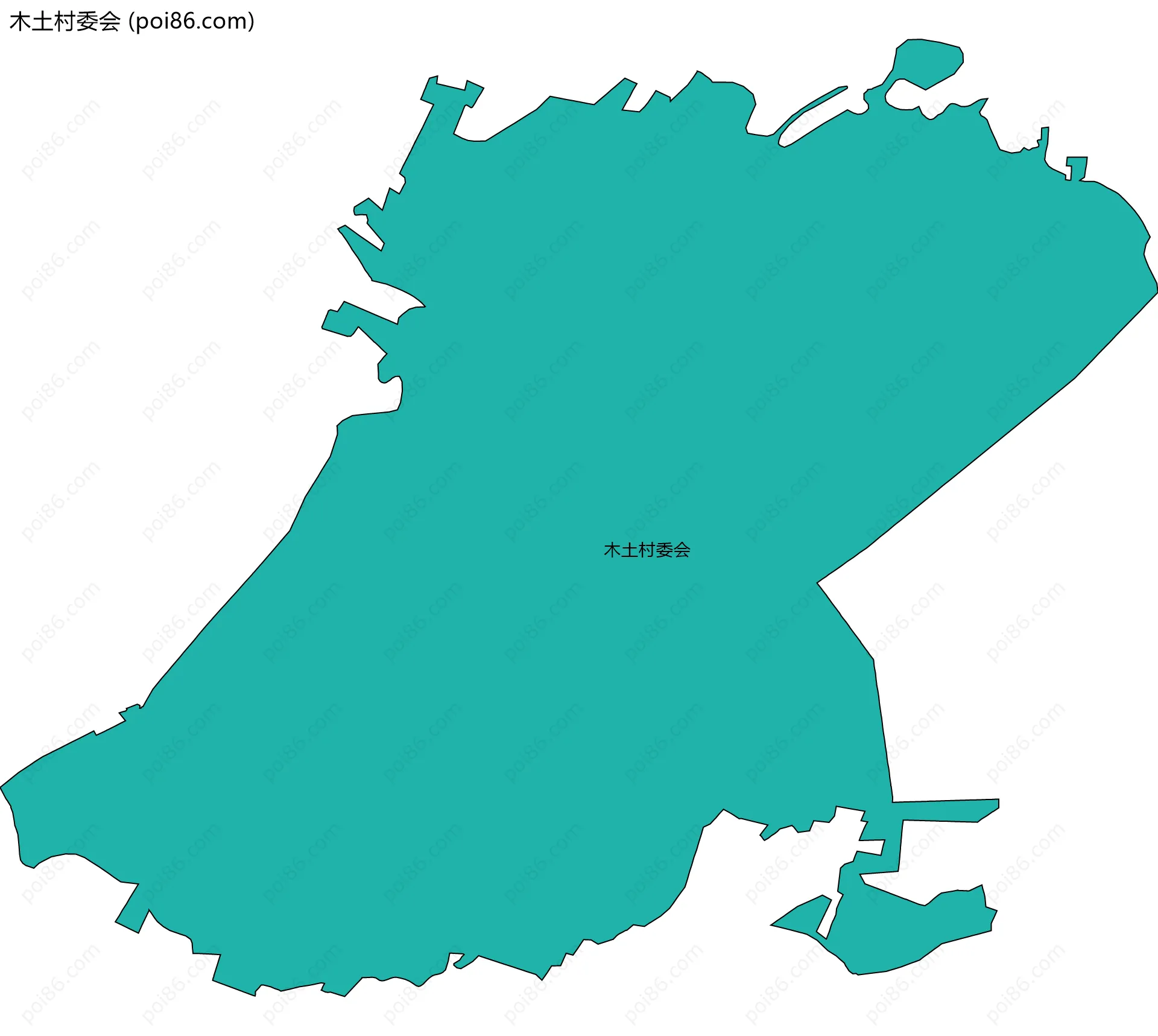 木土村委会边界地图